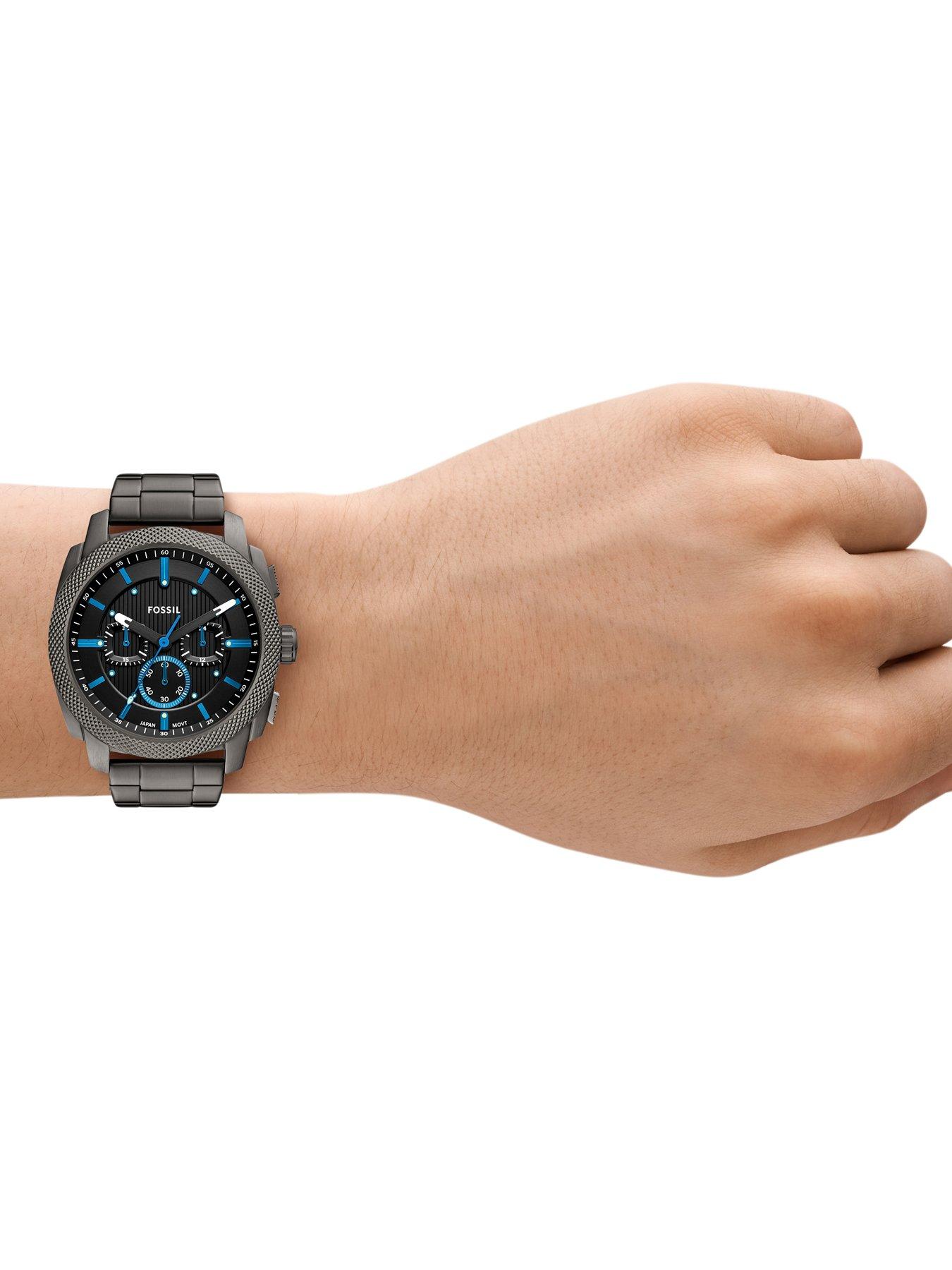 Image 4 of 5 of Fossil Men's Machine Chronograph&nbsp;Gunmetal Stainless Steel Watch&nbsp;FS6098