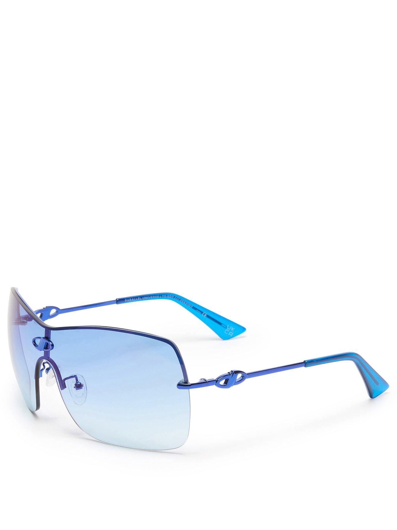 Image 2 of 4 of LE SPECS Parallel Universe Ltd Edt Chrome Sunglasses - Blue