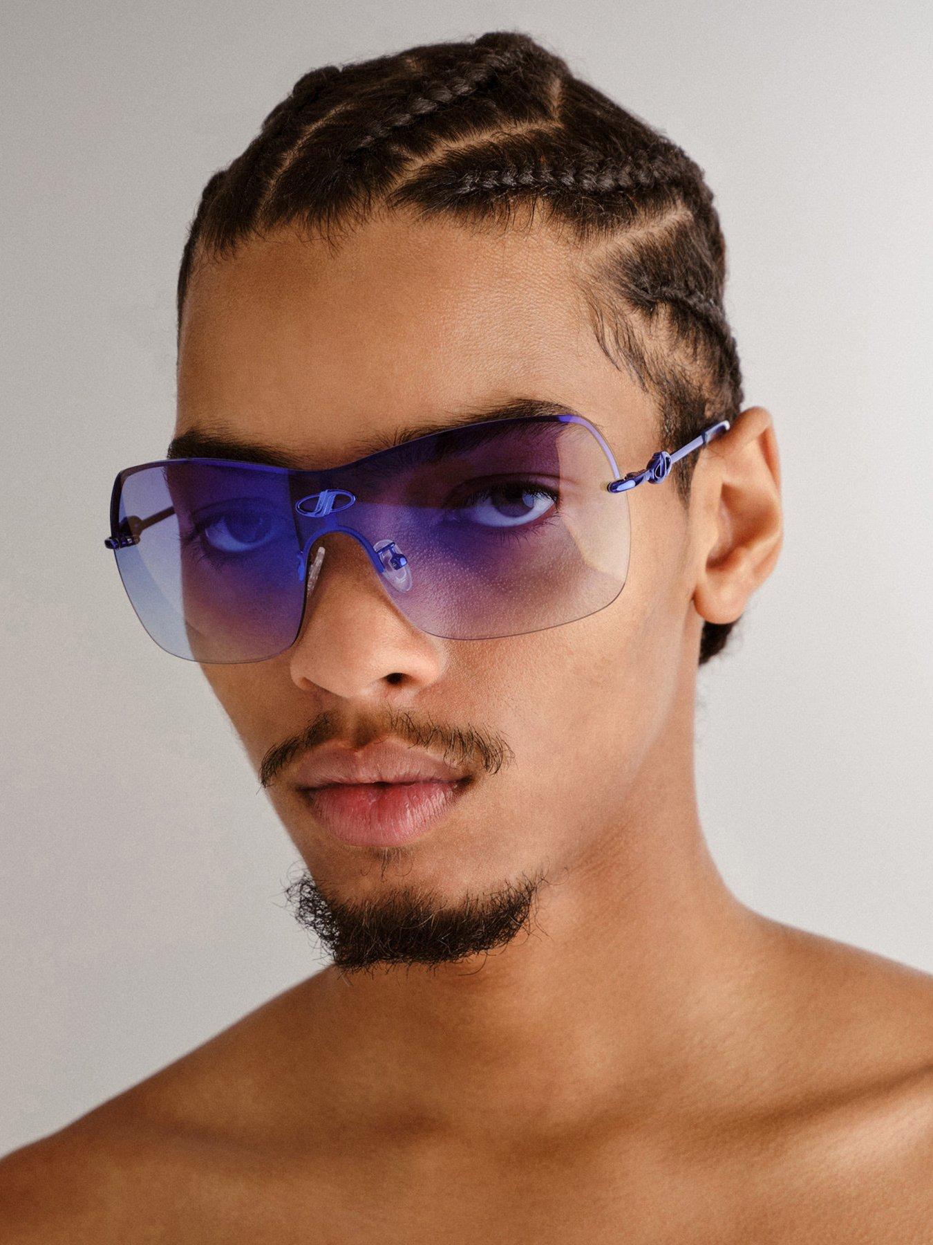 Image 4 of 4 of LE SPECS Parallel Universe Ltd Edt Chrome Sunglasses - Blue