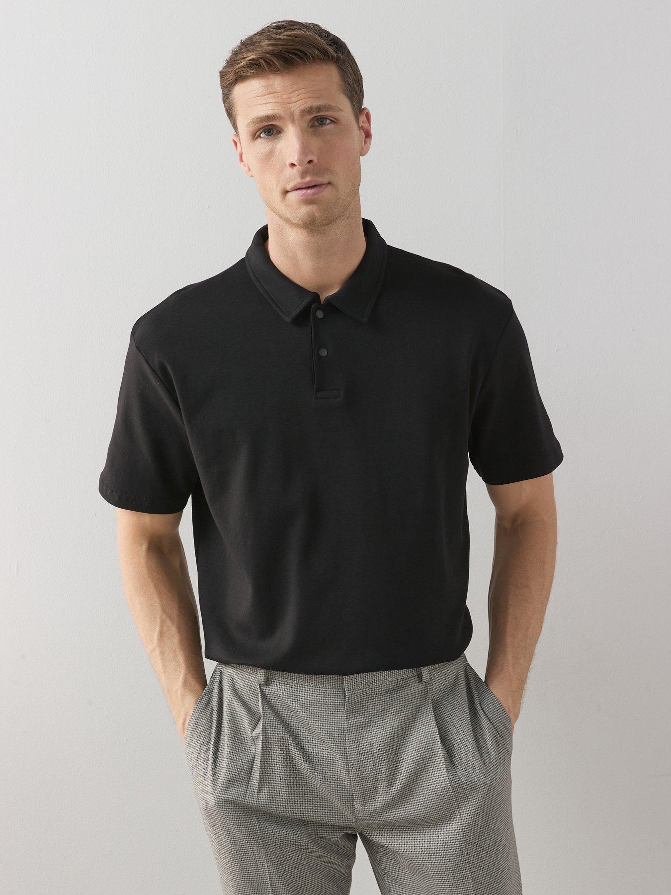 very-man-interlock-popper-polo-top-black