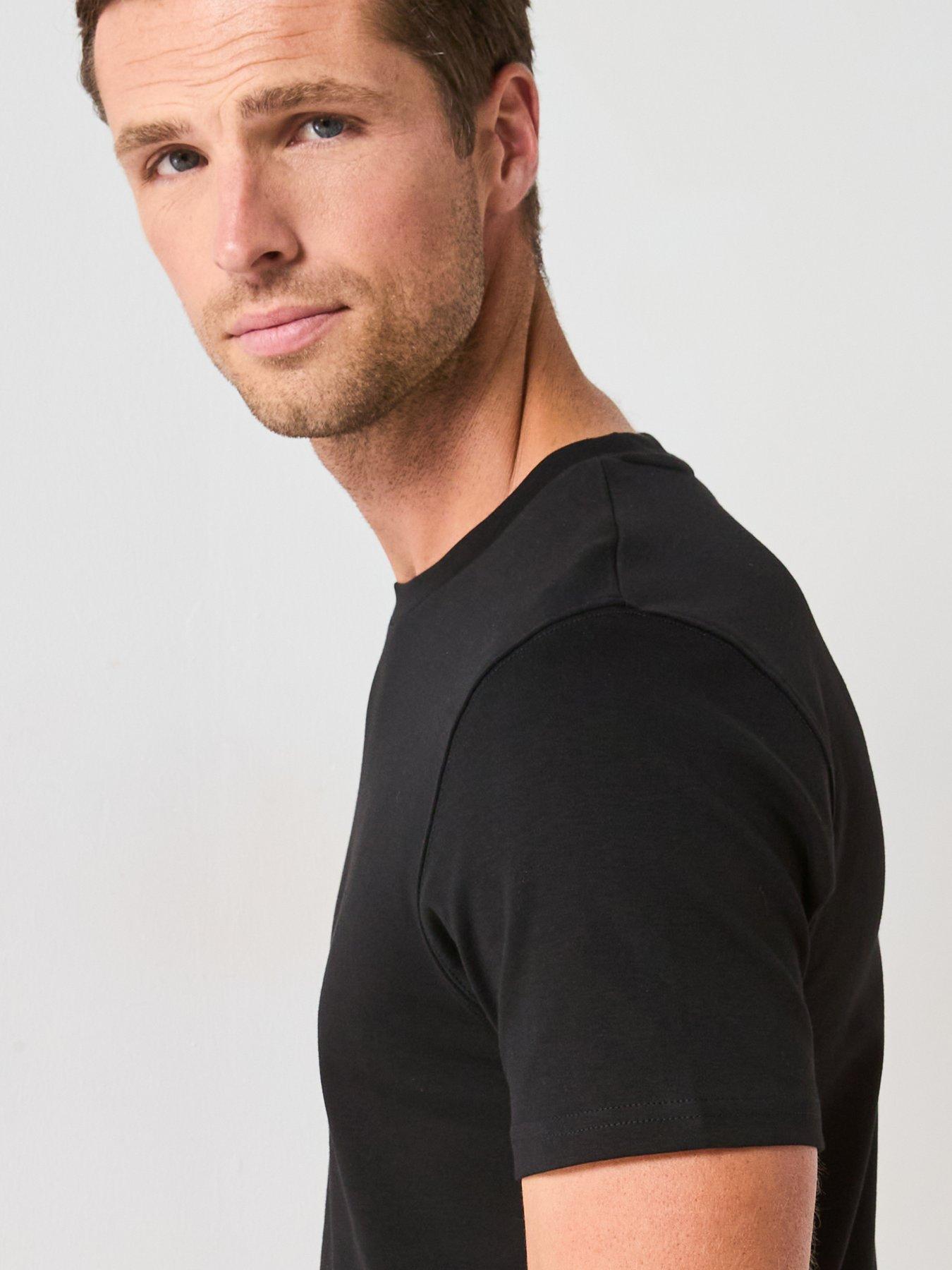 Image 5 of 6 of Very Man Regular Fit Heavyweight T-Shirt - Black
