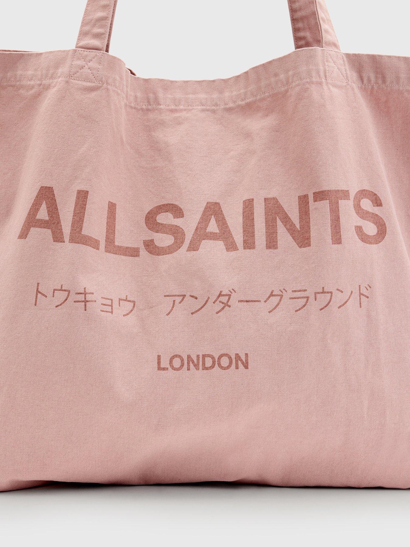 Image 4 of 5 of AllSaints Underground Tote Bag - Light Pink