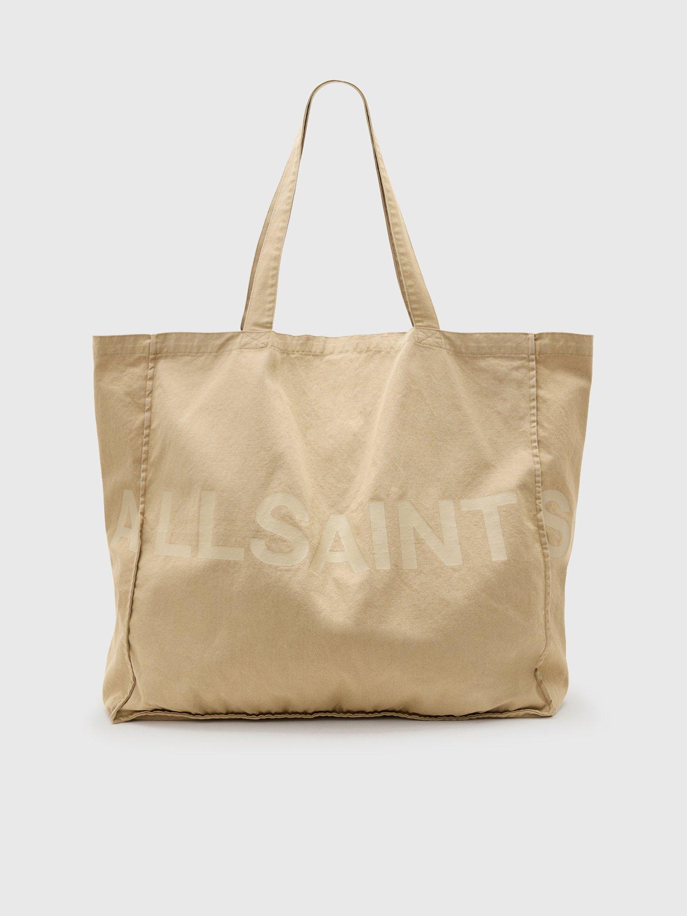 Image 1 of 4 of AllSaints Large Biggy Tote - Beige