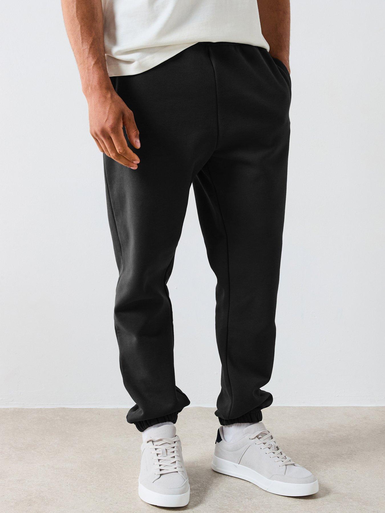 Very Man Heavyweight Relaxed Fit Joggers - Black