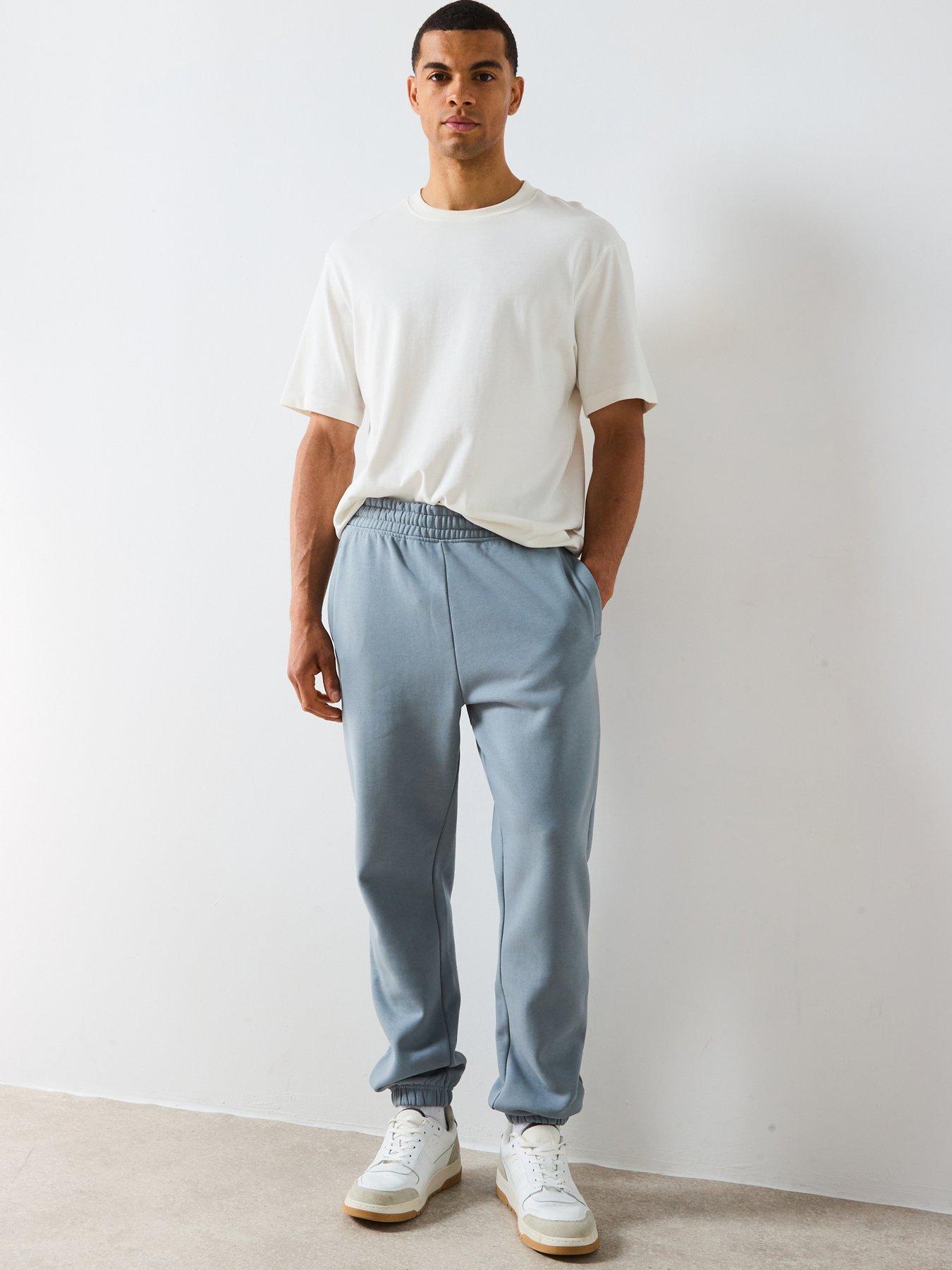 undefined Heavyweight Relaxed Fit Joggers - Light Blue