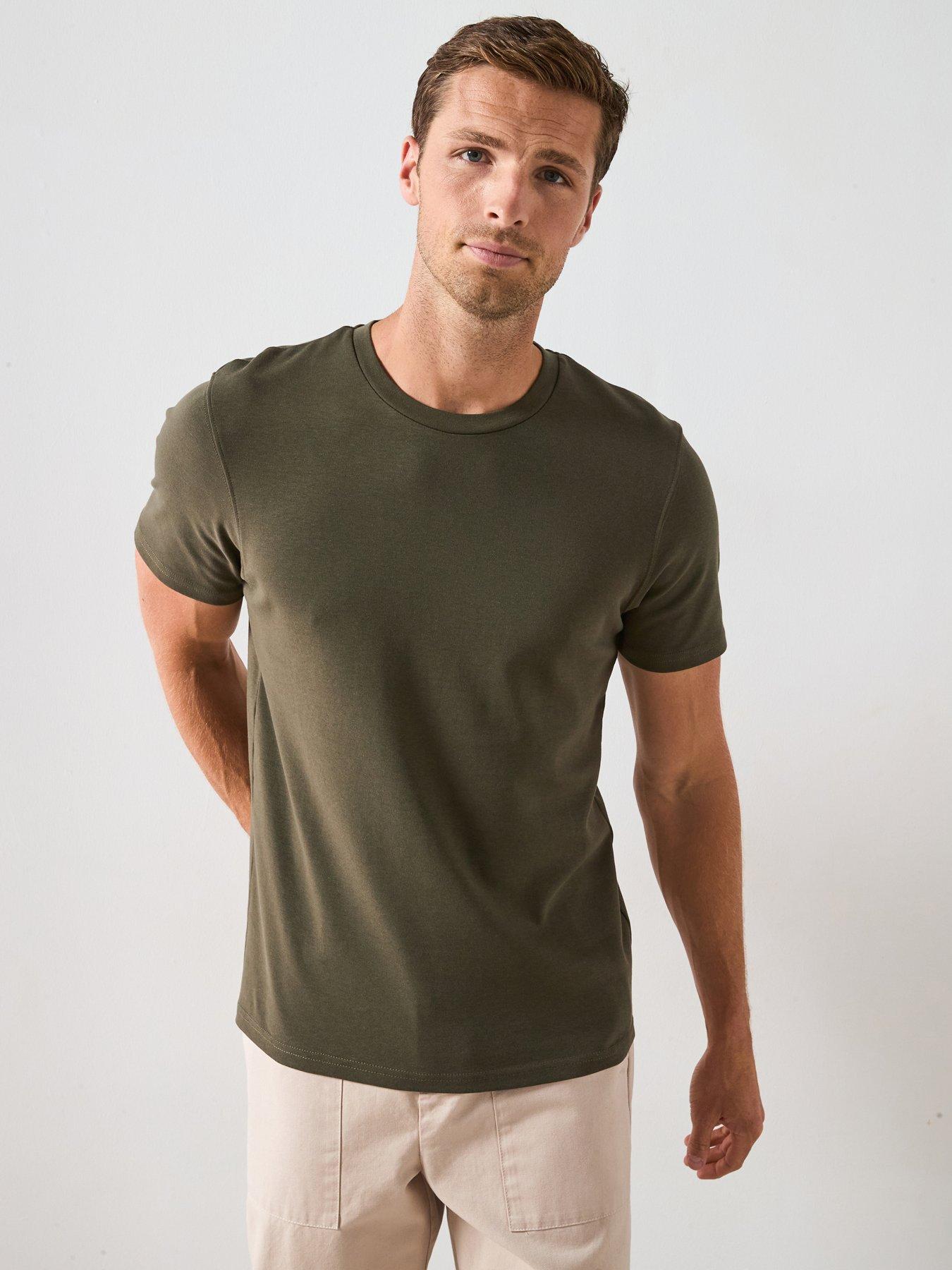 undefined Regular Fit Heavyweight T-Shirt - Olive