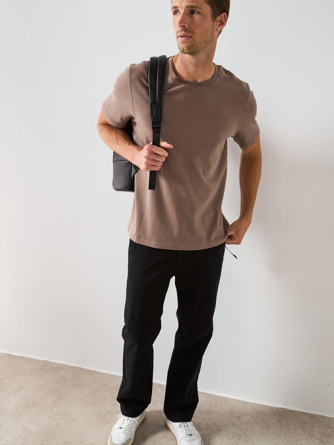 Image 3 of 6 of Very Man Regular Fit Heavyweight T-Shirt - Beige
