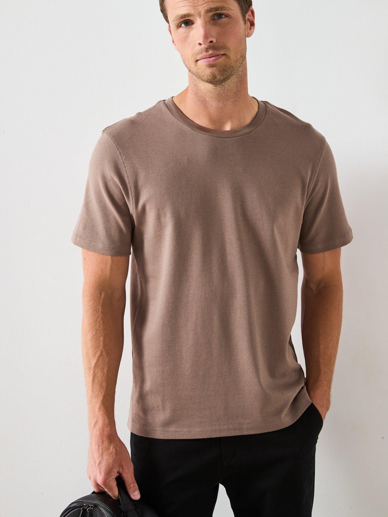 Image 5 of 6 of Very Man Regular Fit Heavyweight T-Shirt - Beige