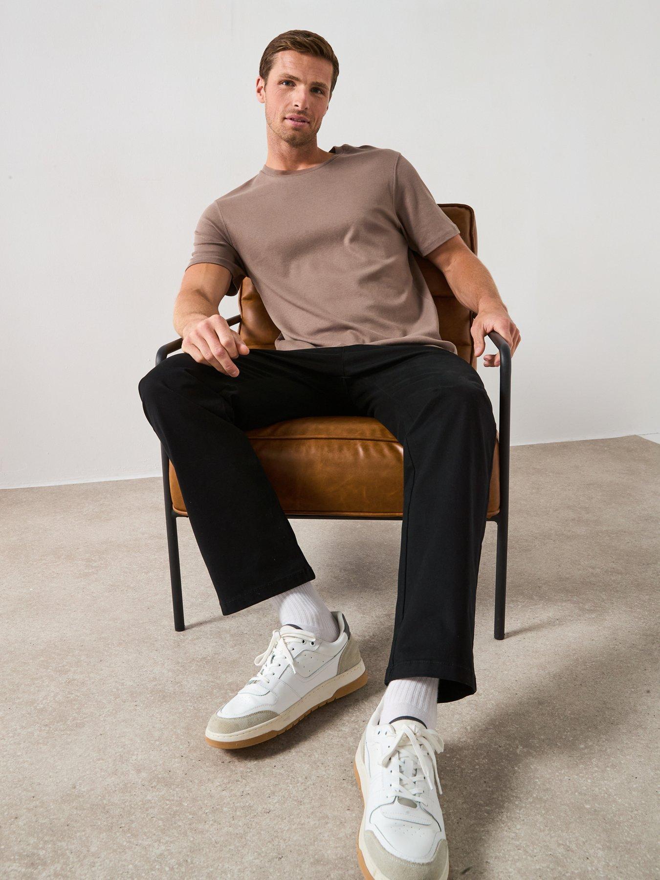 Image 6 of 6 of Very Man Regular Fit Heavyweight T-Shirt - Beige