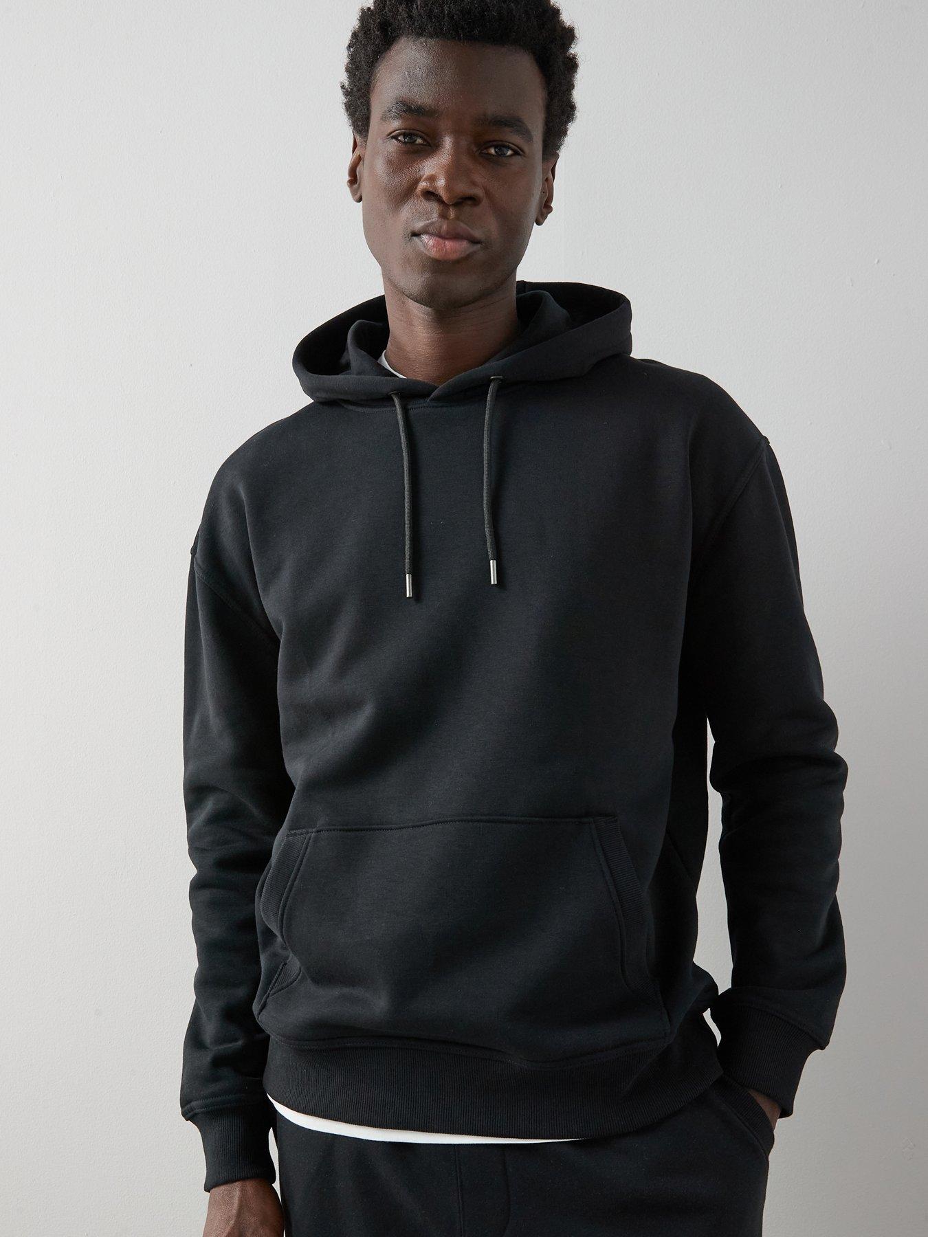 The Very Collection Cotton Blend Essential Oversized Hoody - Black