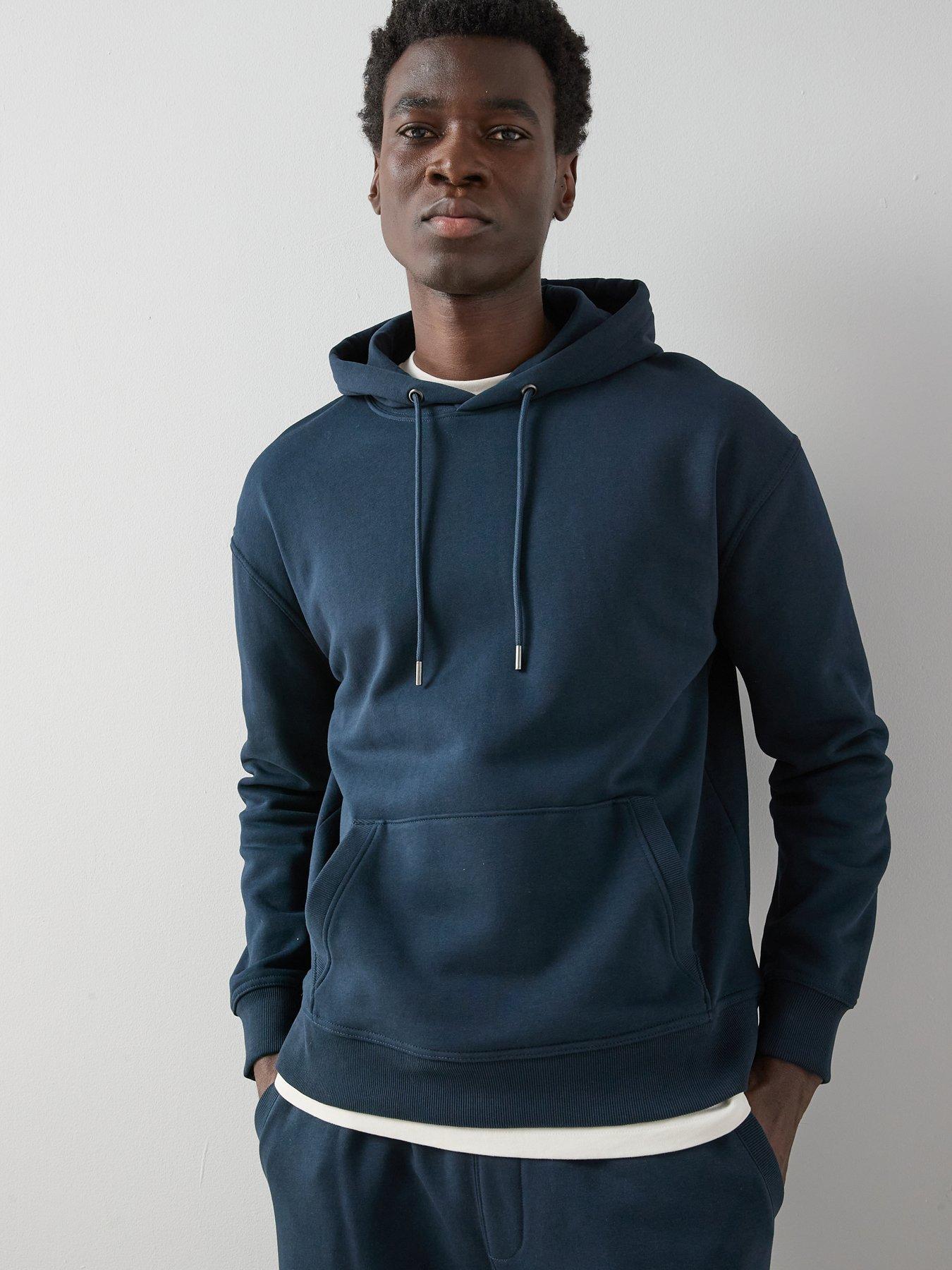 The Very Collection Cotton Blend Essential Oversized Hoodie - Navy | Very