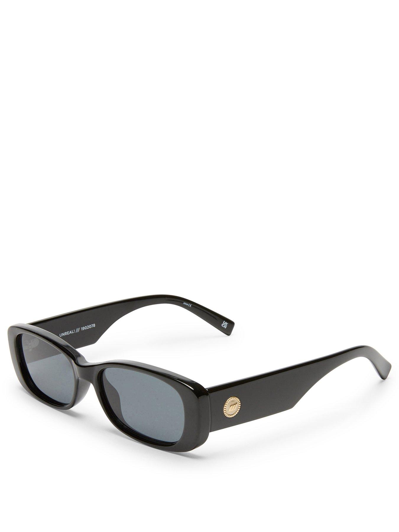 Image 2 of 4 of LE SPECS Unreal Shiny Sunglasses - Black
