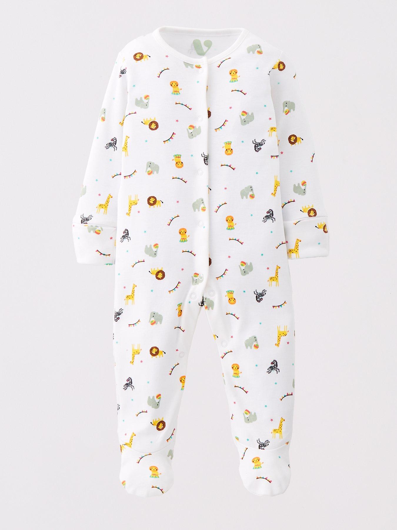 Image 3 of 5 of Mini V by Very Animal 2 Pack Sleepsuits