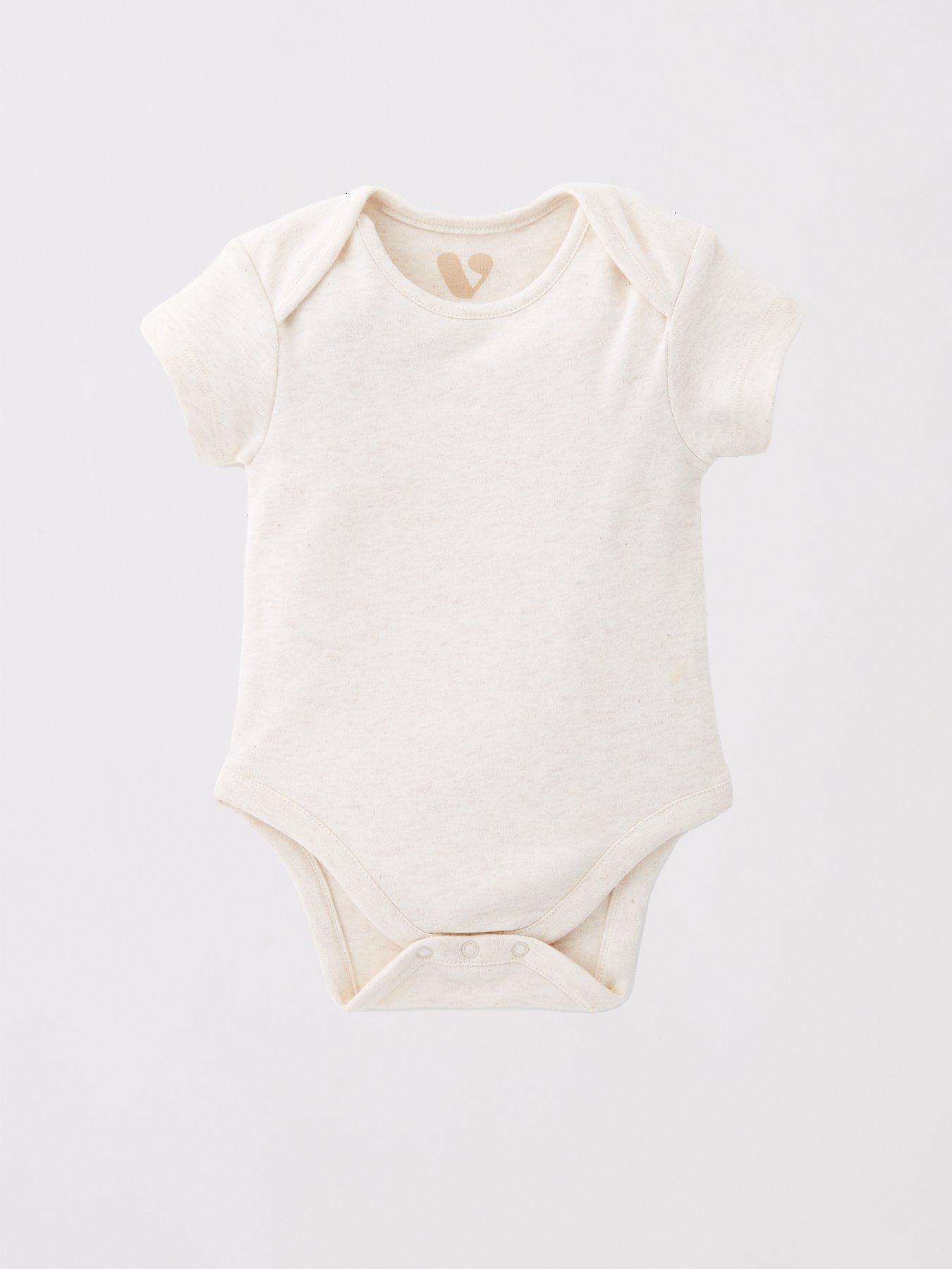 Image 4 of 5 of The Very Collection Baby Girls Pastel Short Sleeve 5 Pack Bodysuits (0-3 months - 18-24 months) - Pink