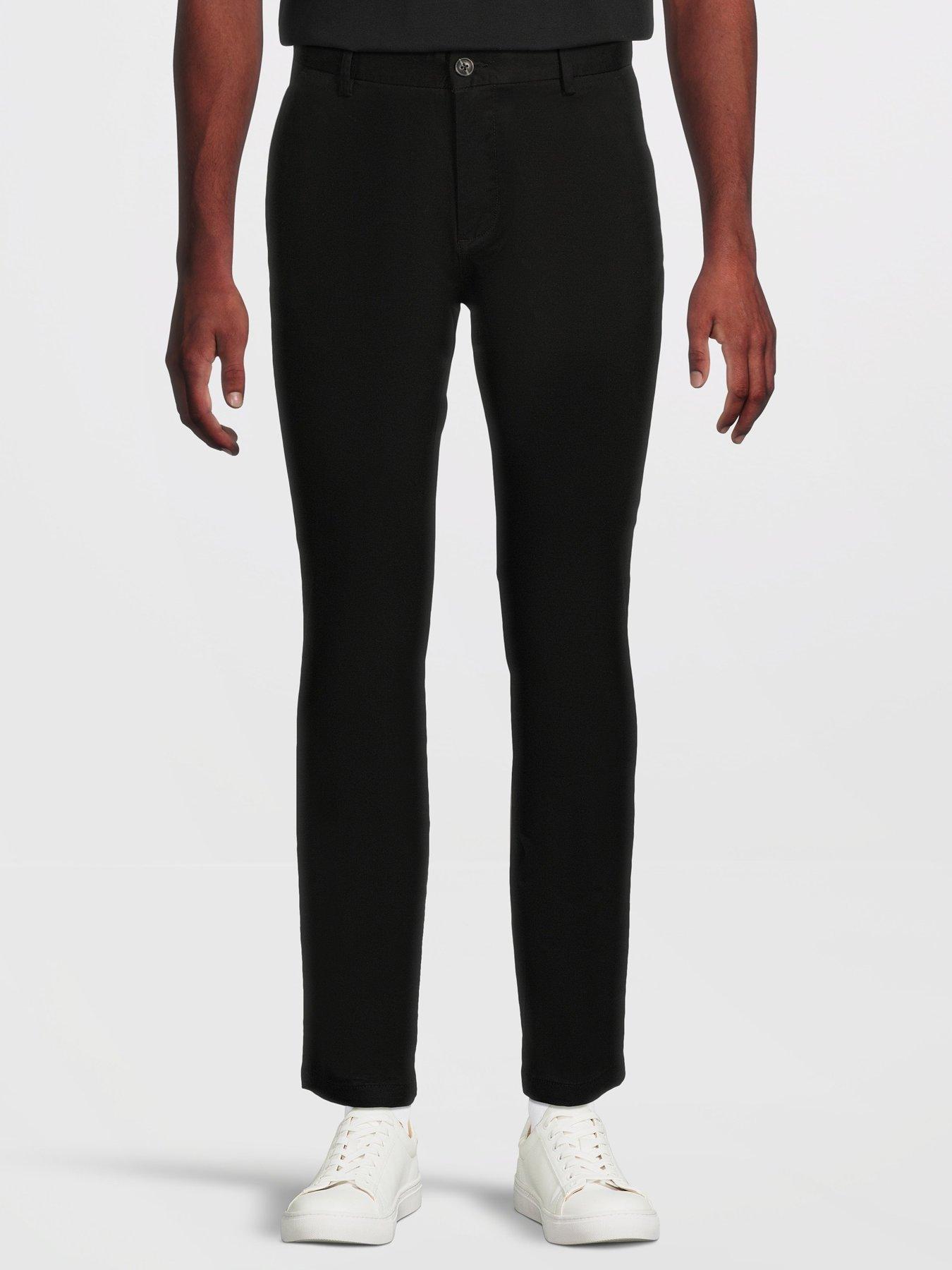 Image 2 of 6 of Very Man 2 Pack Slim Chino Trousers - Black