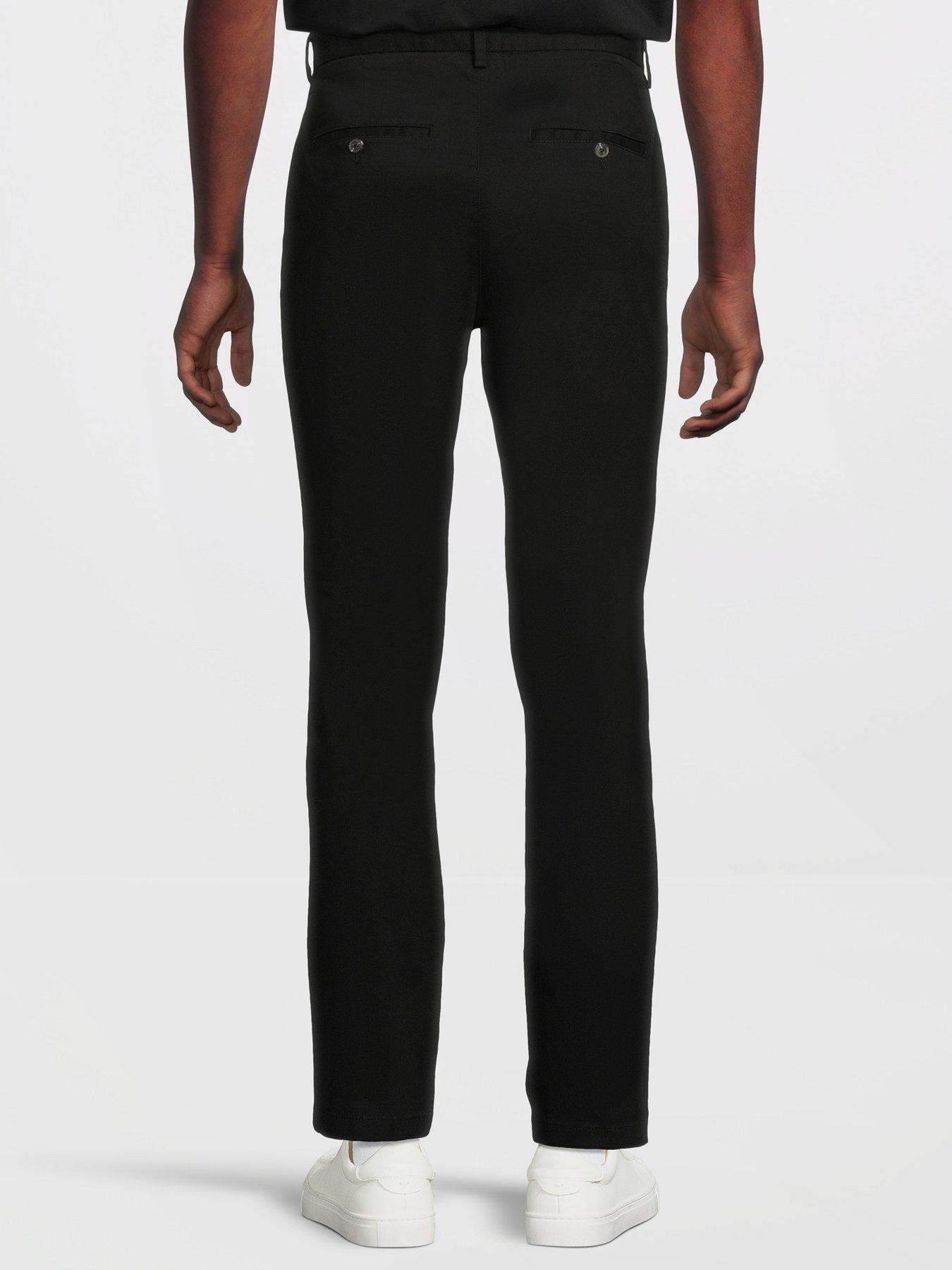 Image 3 of 6 of Very Man 2 Pack Slim Chino Trousers - Black
