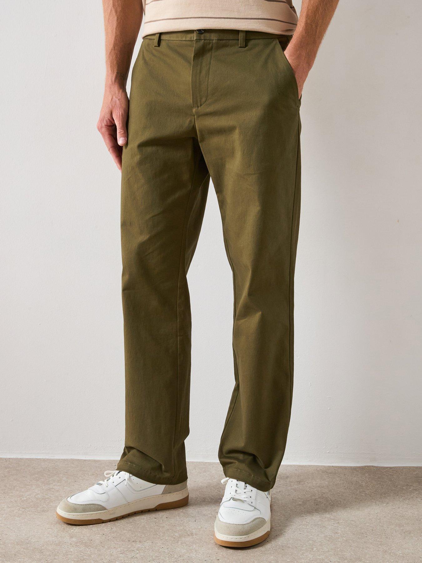 undefined Loose Fit Chino Trouser - Khaki