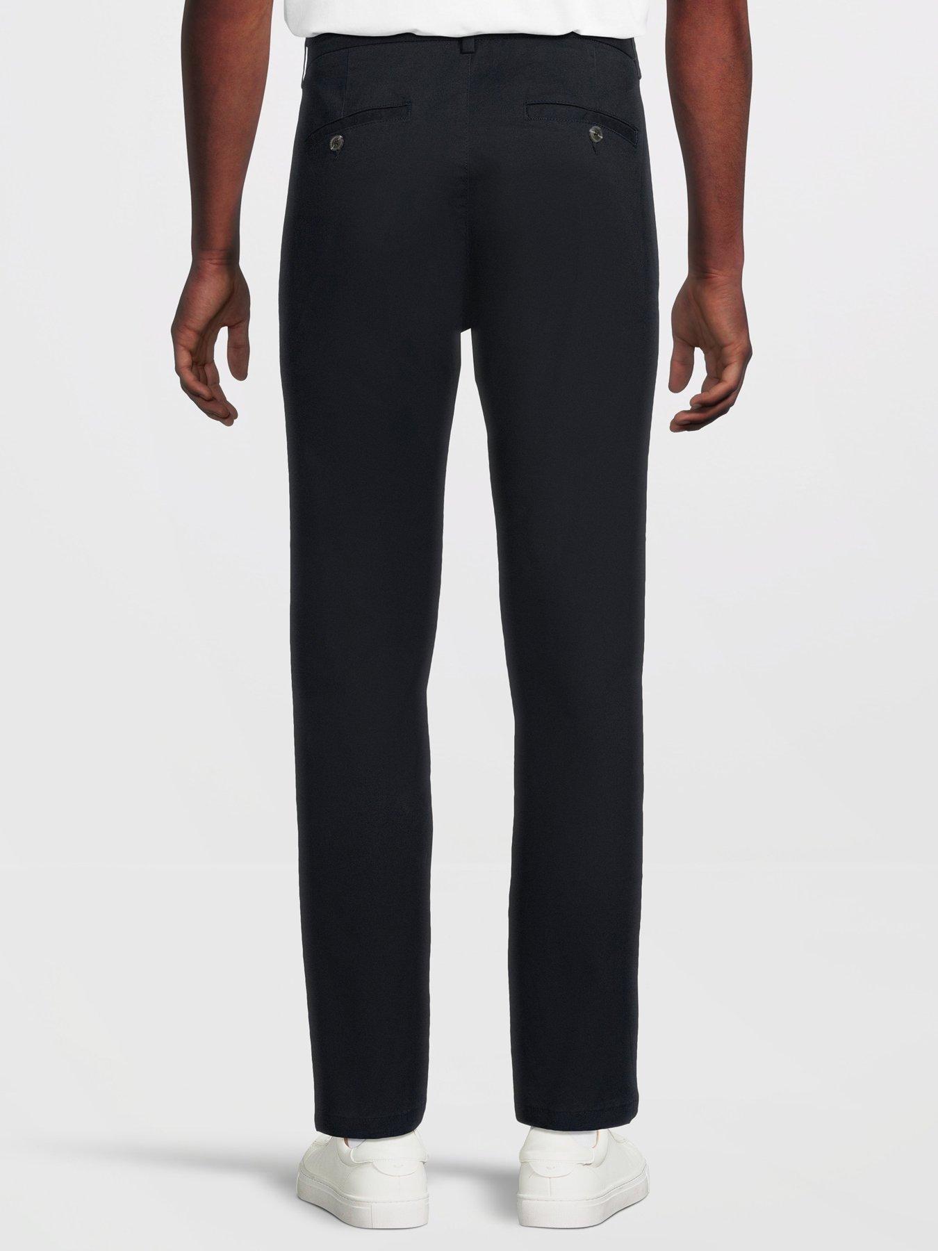 Image 3 of 6 of The Very Collection 2 Pack Cotton Rich Slim Chino Trousers - Navy/charcoal