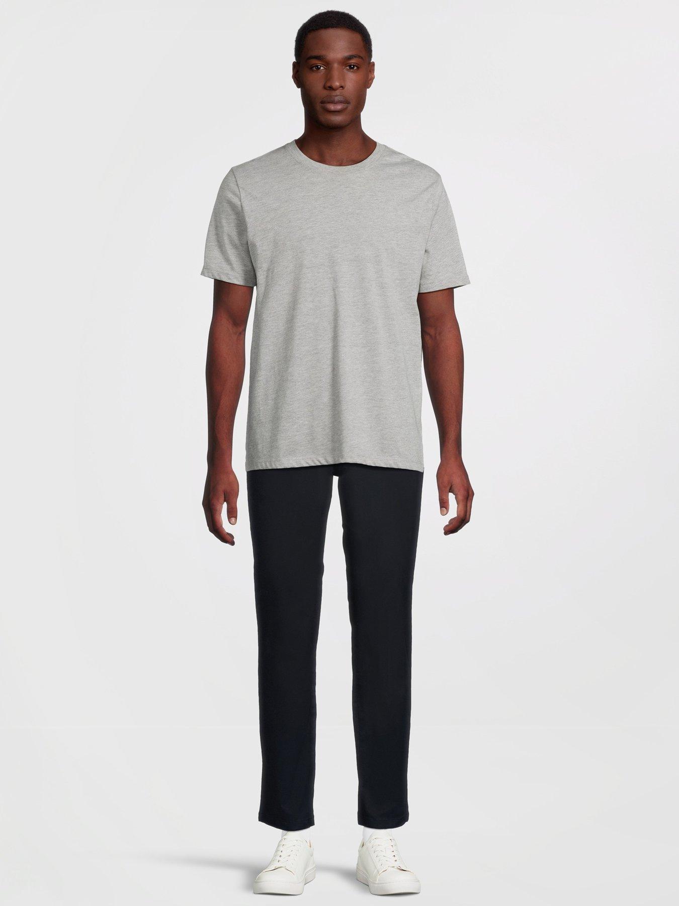 Image 4 of 6 of The Very Collection 2 Pack Cotton Rich Slim Chino Trousers - Navy/charcoal