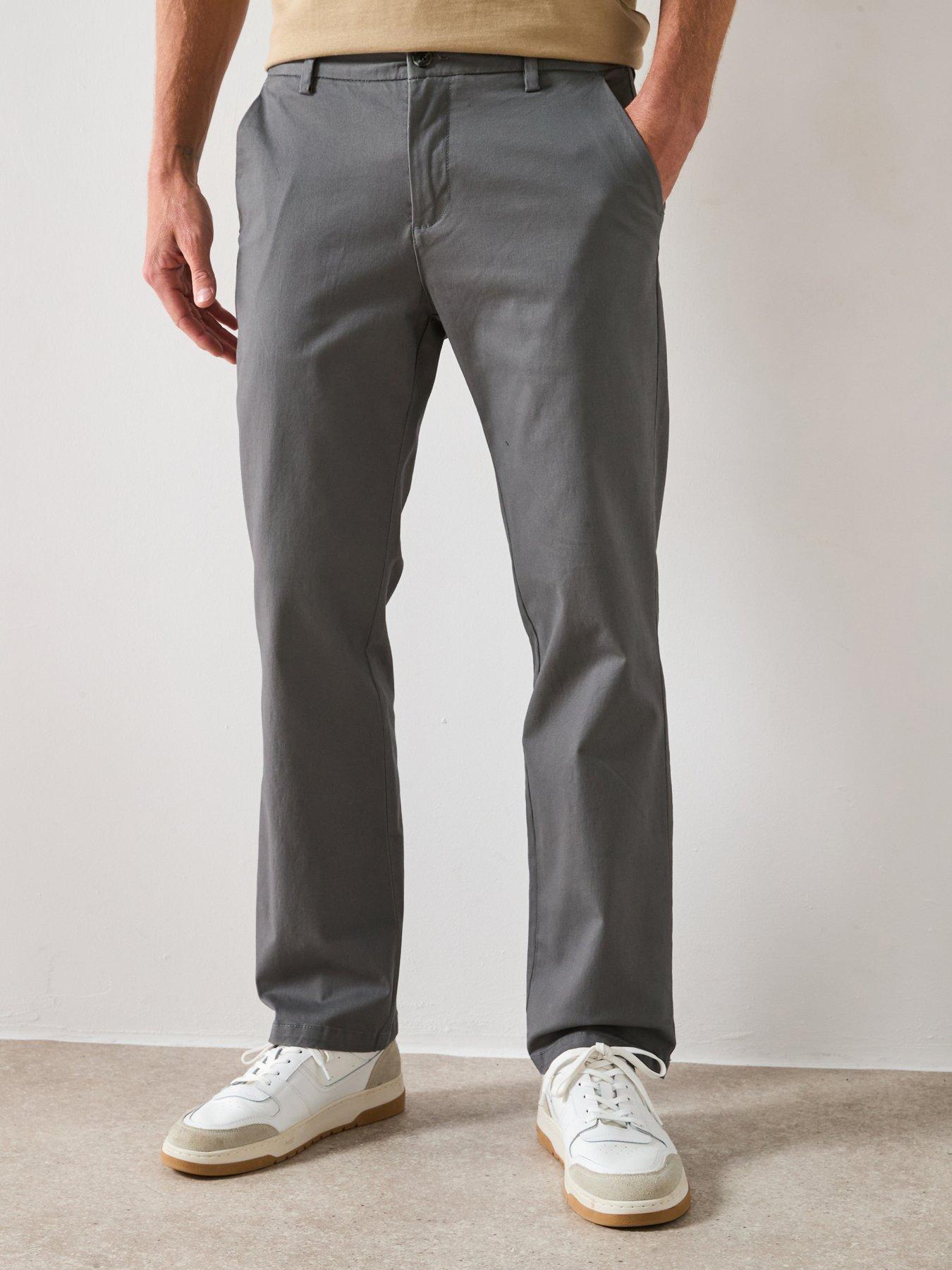 undefined Loose Fit Chino Trouser - Charcoal