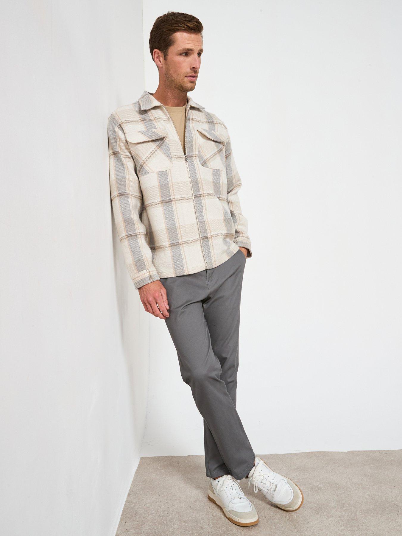 Image 3 of 6 of Very Man Loose Fit Chino Trouser - Charcoal