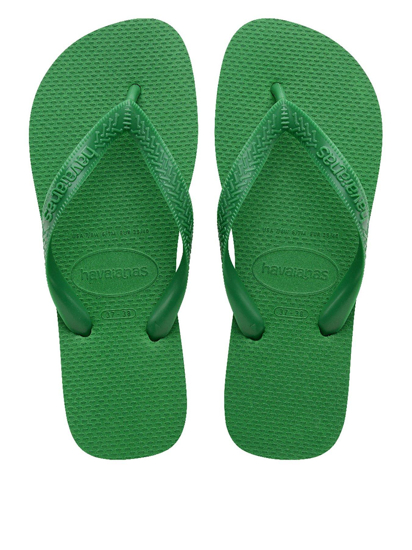 Image 1 of 5 of Havaianas Top Flip Flops - Green