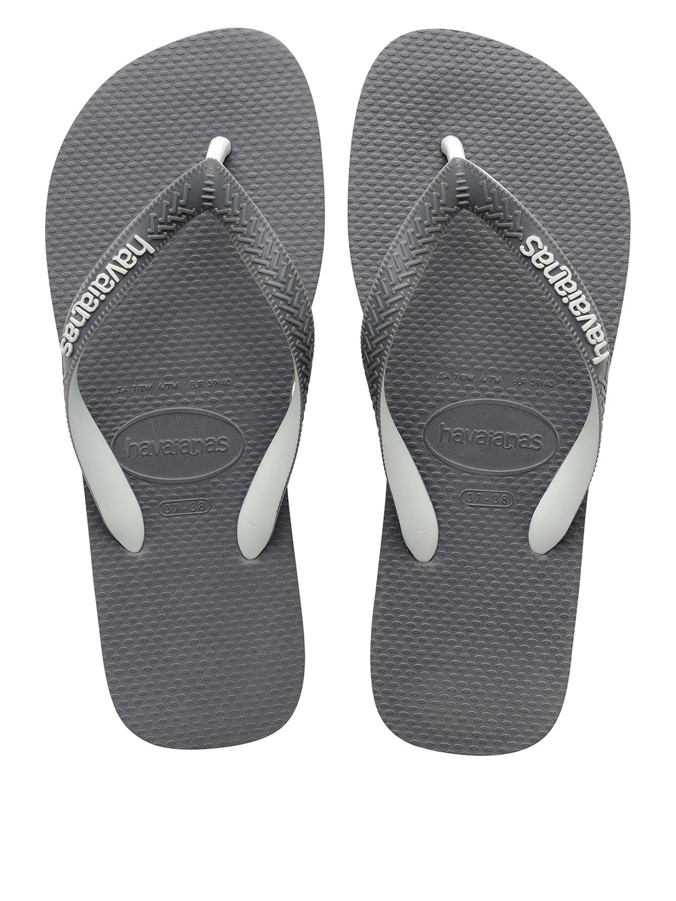 undefined Top Mix Flip Flops - Grey