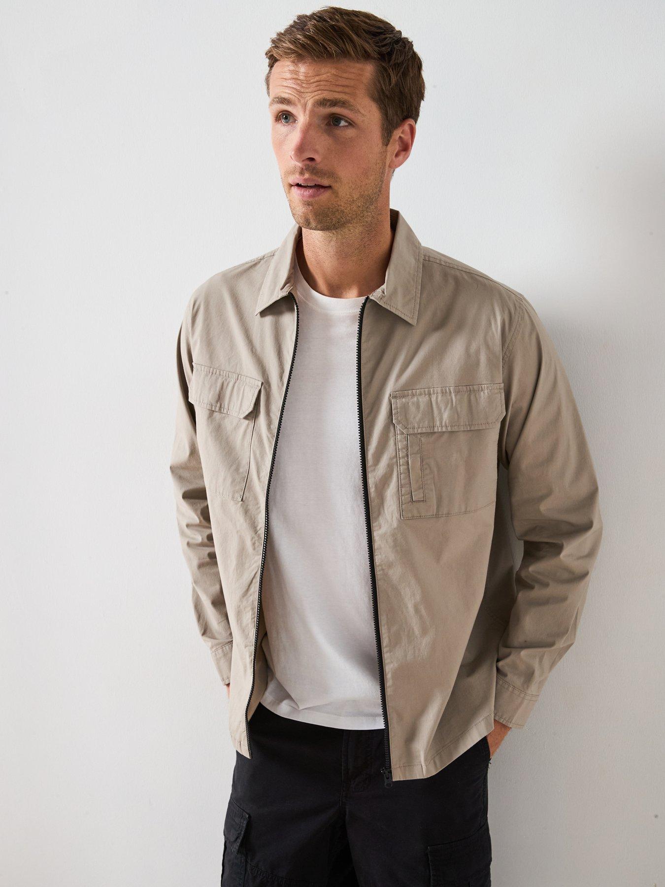 Very Man Tech Overshirt - Stone | Very