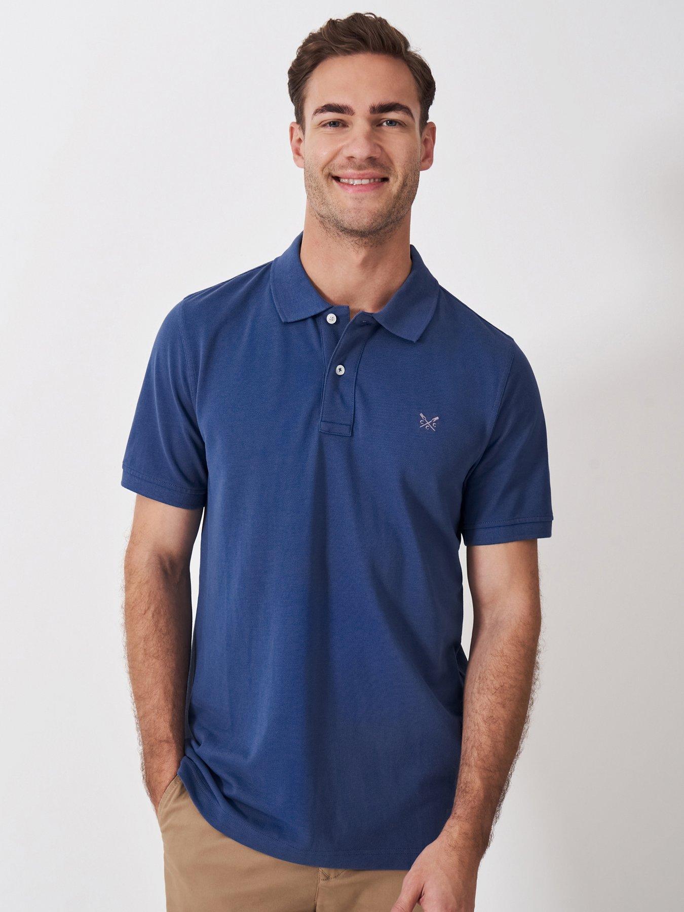 undefined Classic Pique Short Sleeve Polo Shirt - Dark Blue