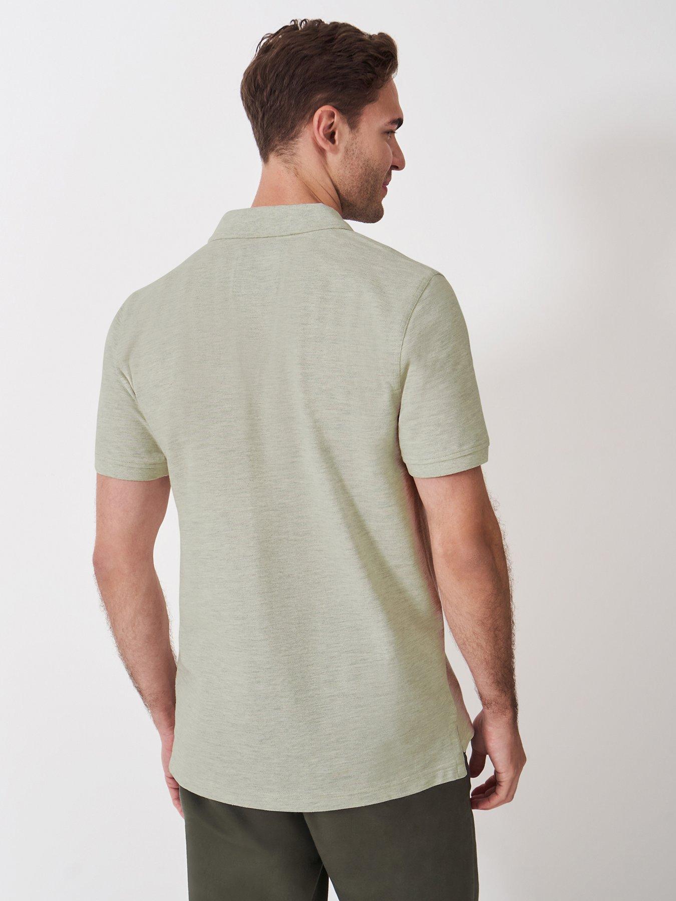 Image 2 of 5 of Crew Clothing Classic Pique Short Sleeve Polo Shirt - Beige