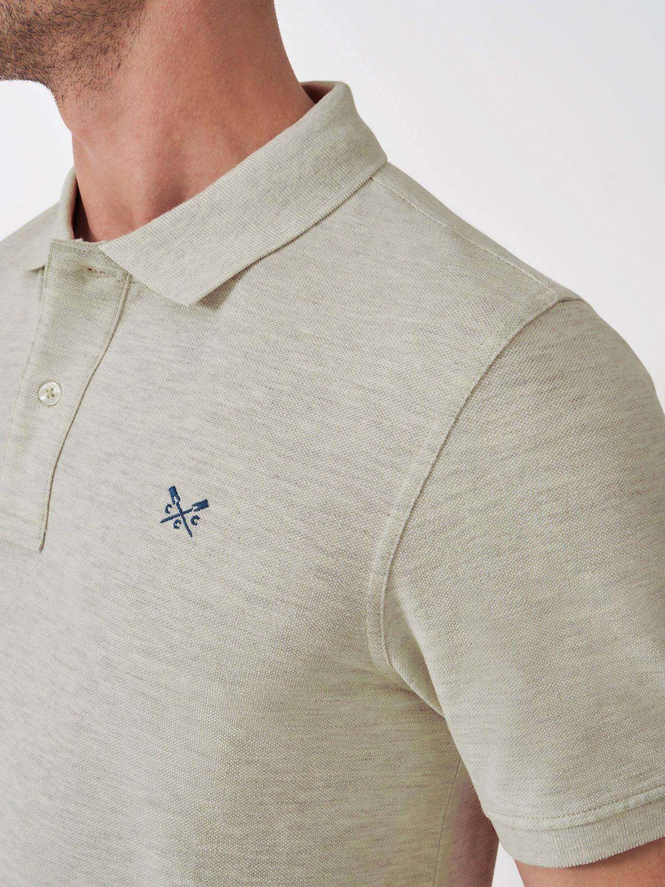 Image 4 of 5 of Crew Clothing Classic Pique Short Sleeve Polo Shirt - Beige