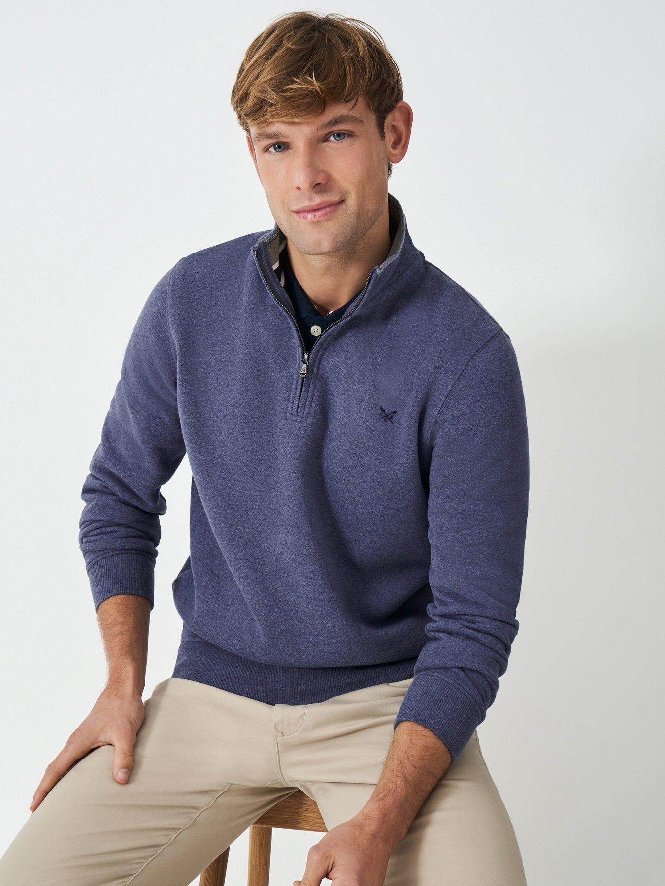 undefined Classic 1/4 Zip Sweatshirt - Blue