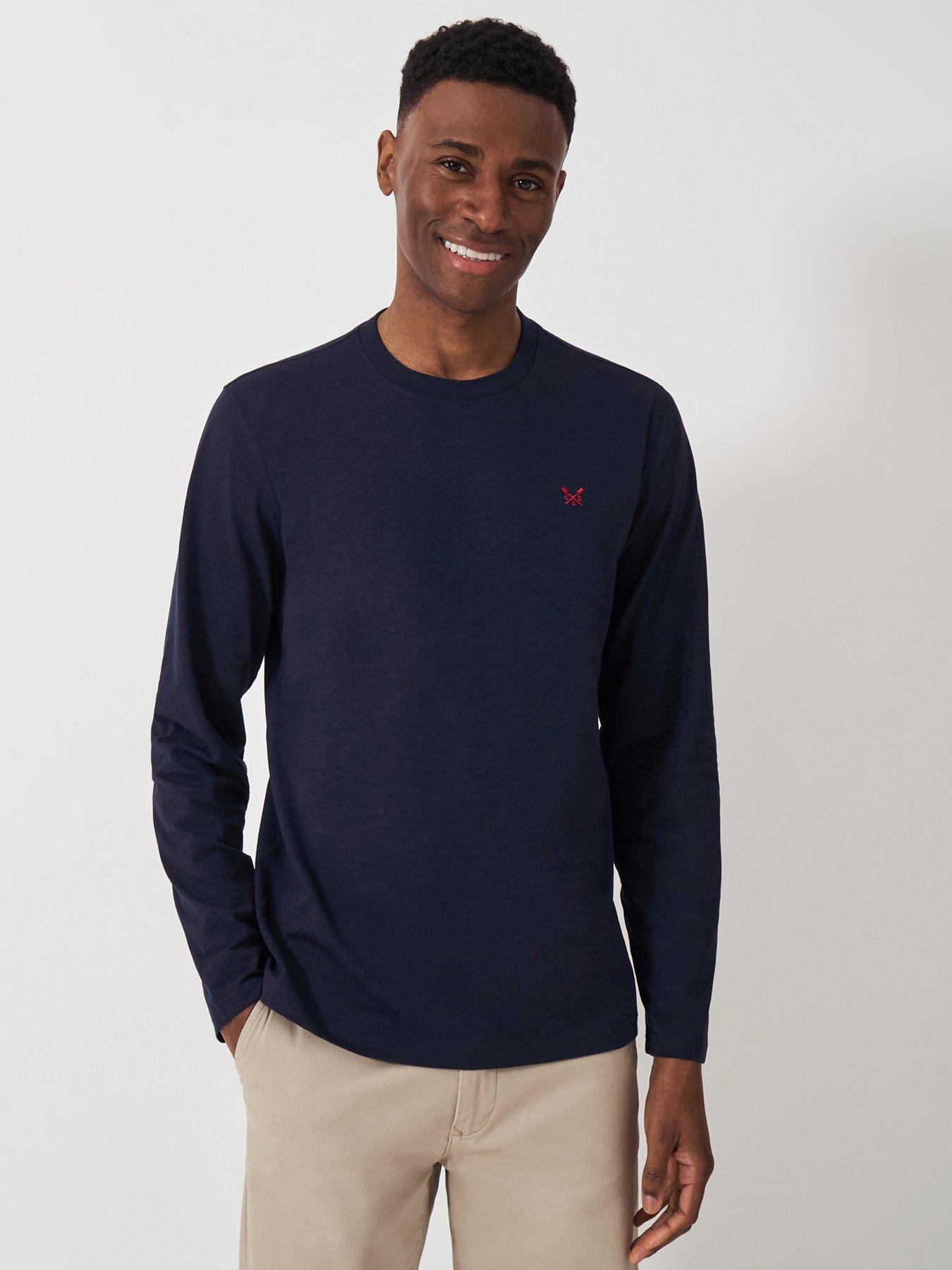 undefined Long Sleeve Slub T-Shirt - Navy