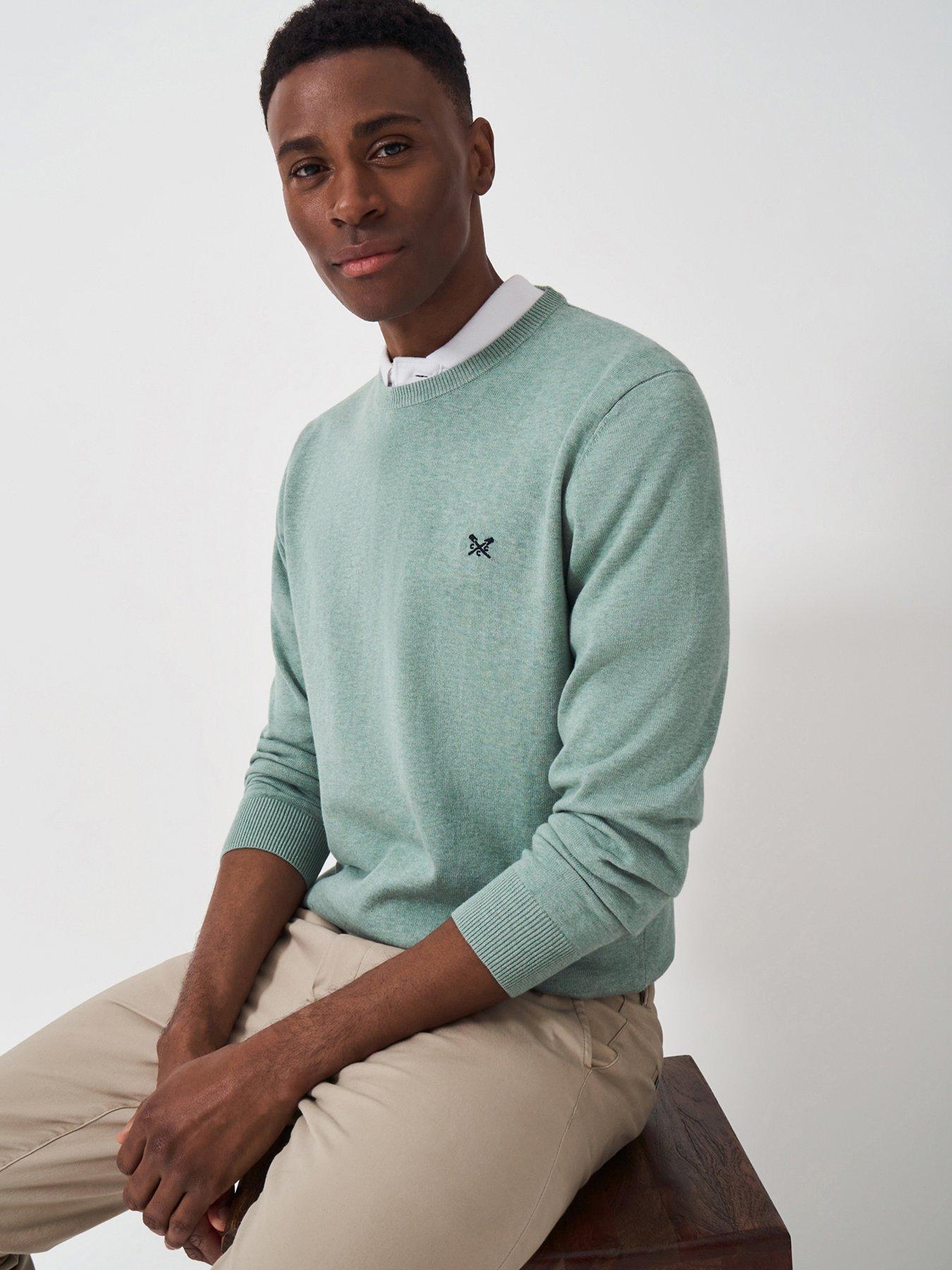 undefined Classic Cotton Neck Sweat - Green