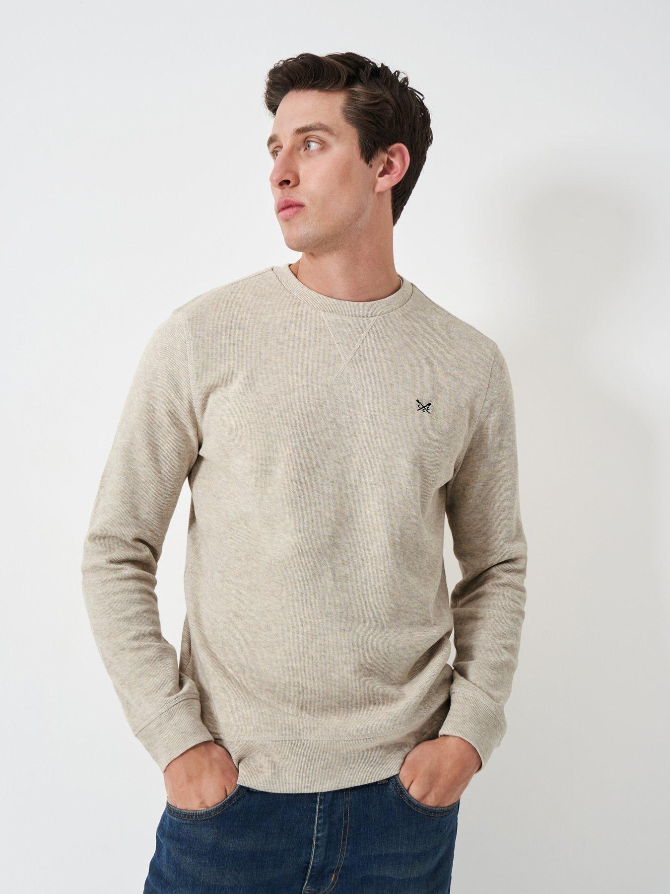 undefined French Rib Neck Sweatshirt - Beige