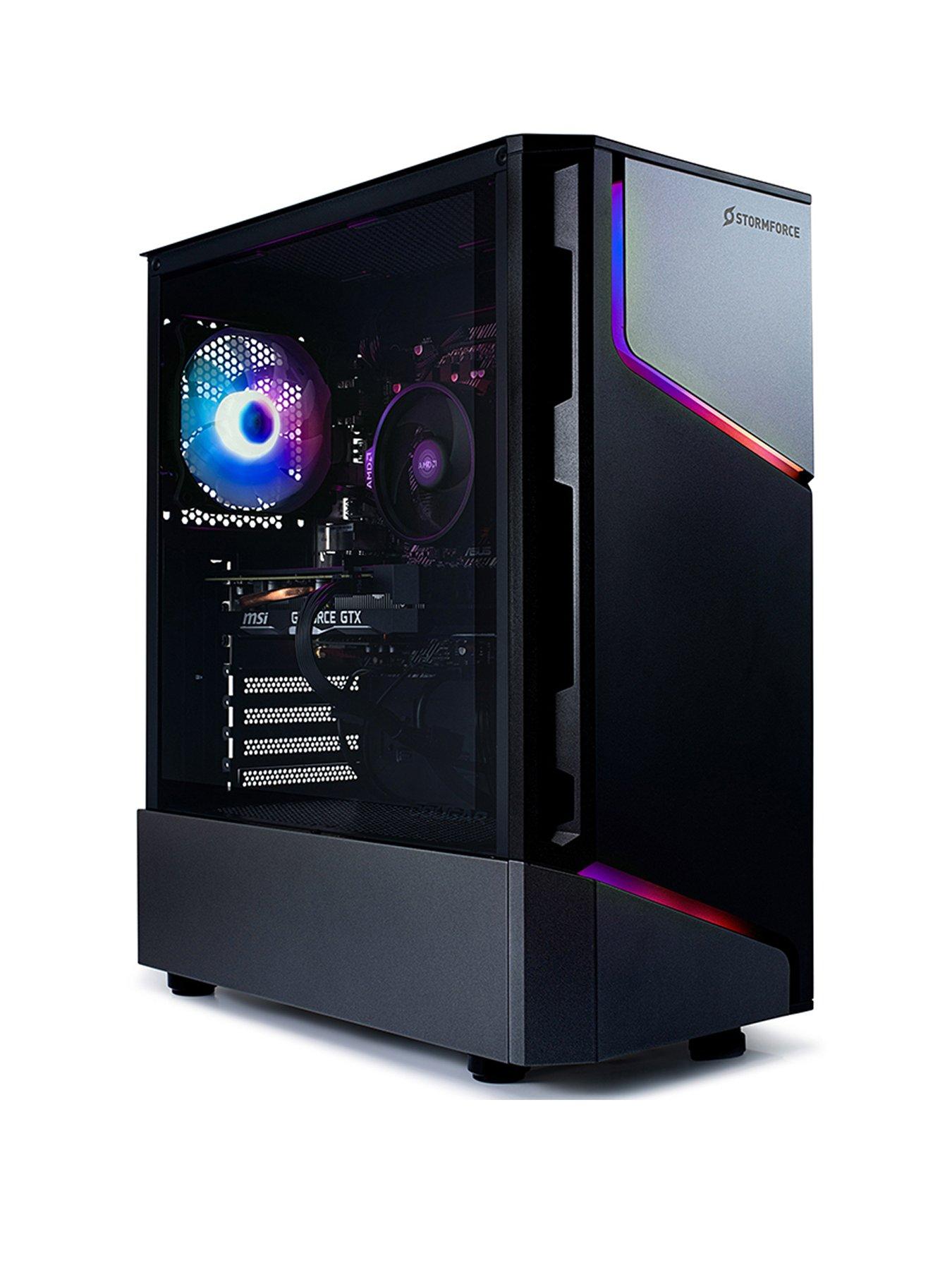 Image 2 of 6 of Stormforce MX360 Gaming Desktop - GeForce RTX 4060, Intel Core i5, 16GB RAM, 1TB SSD = Black