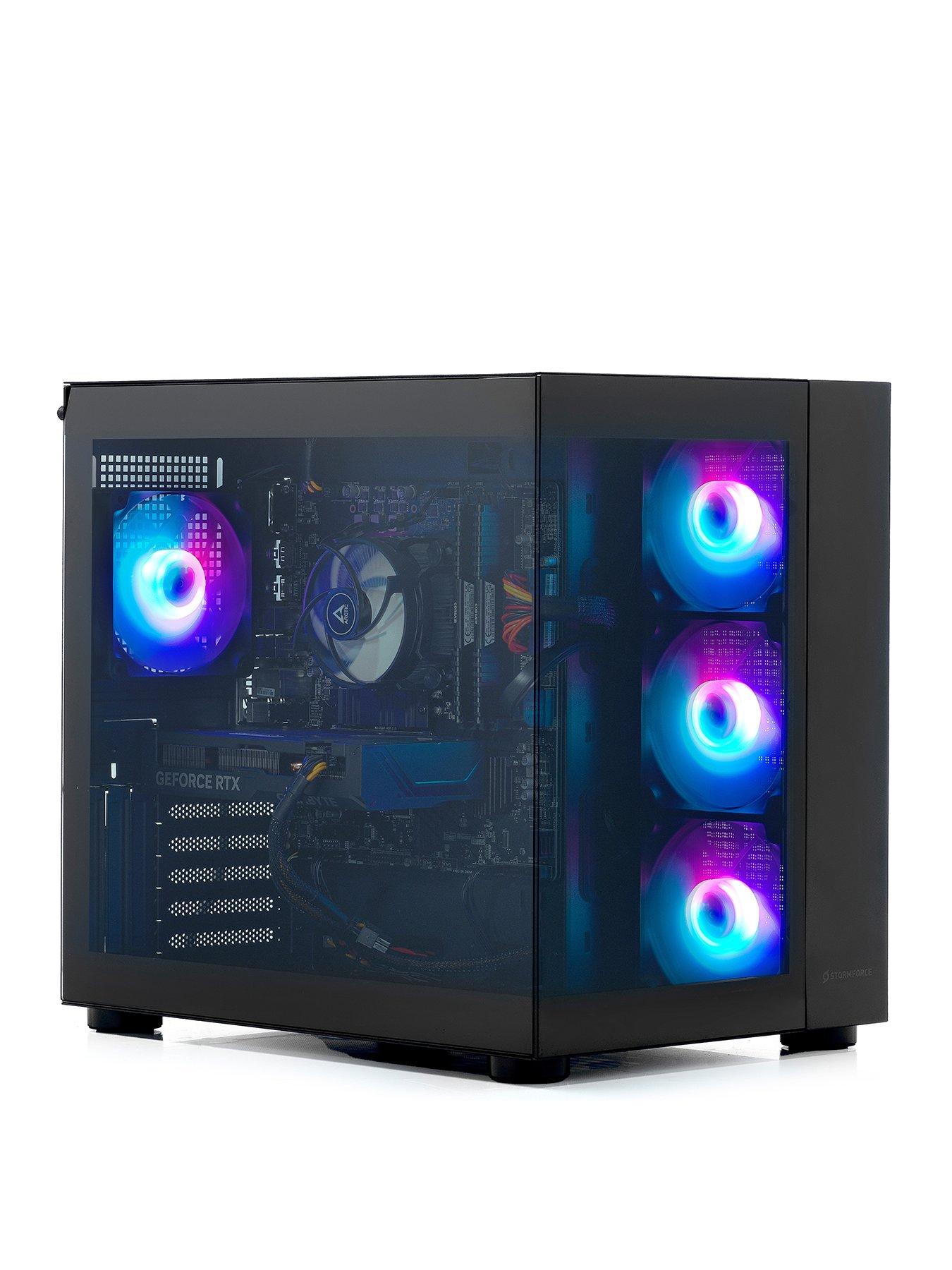 Image 2 of 6 of Stormforce FV150 Gaming Desktop - GeForce RTX 4060 Ti, Intel Core i5, 32GB RAM, 1TB SSD - Black