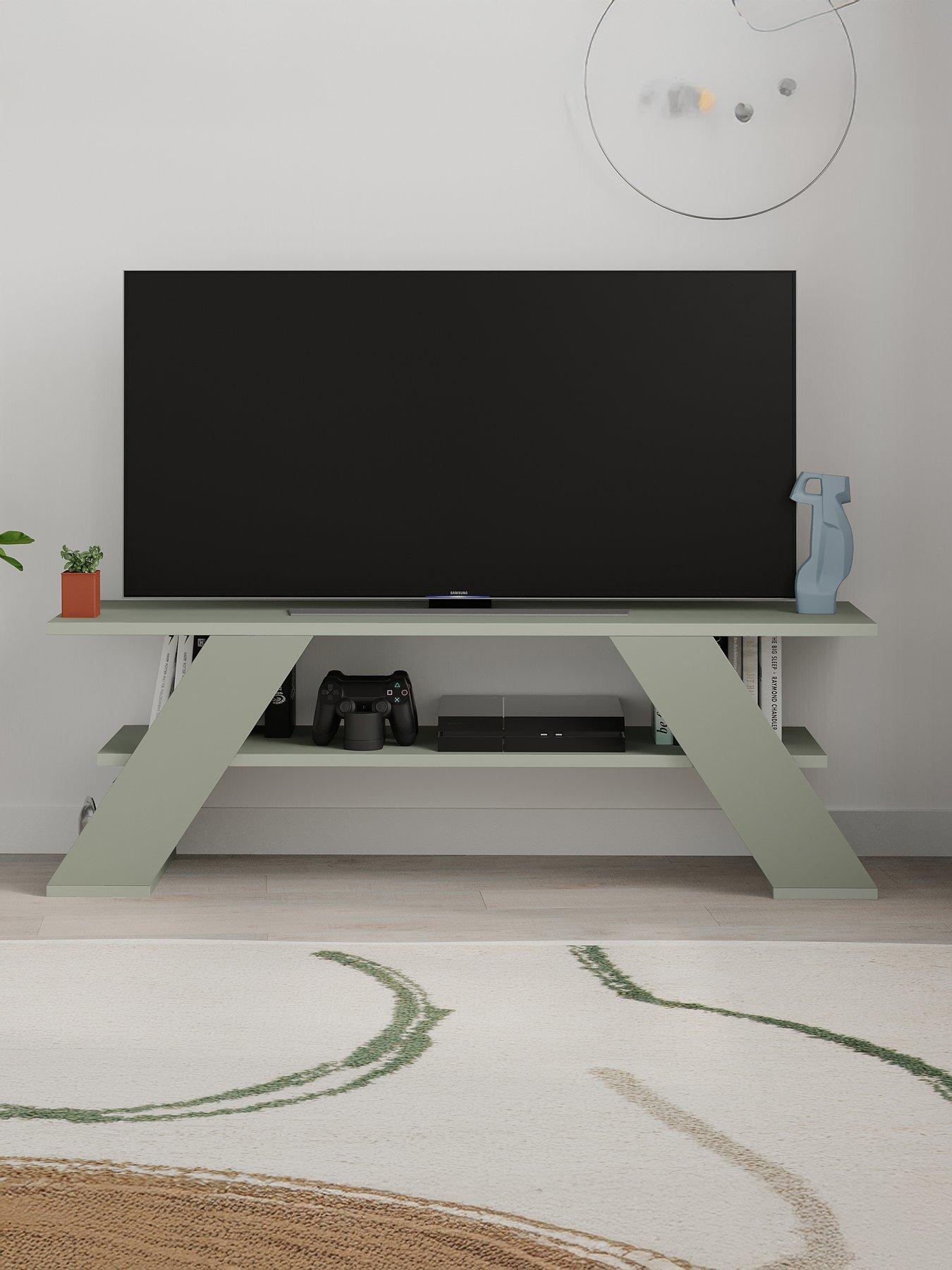 undefined Farfalla Tv Stand - Ash Green