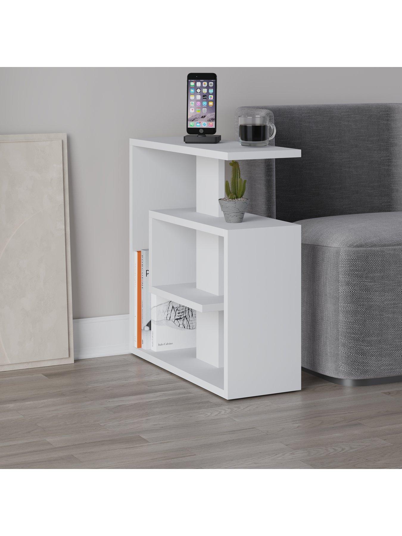 Image 4 of 7 of Decortie Saly Side Table - White