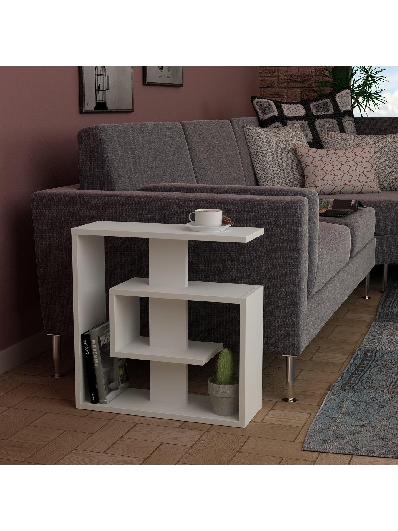Image 5 of 7 of Decortie Saly Side Table - White