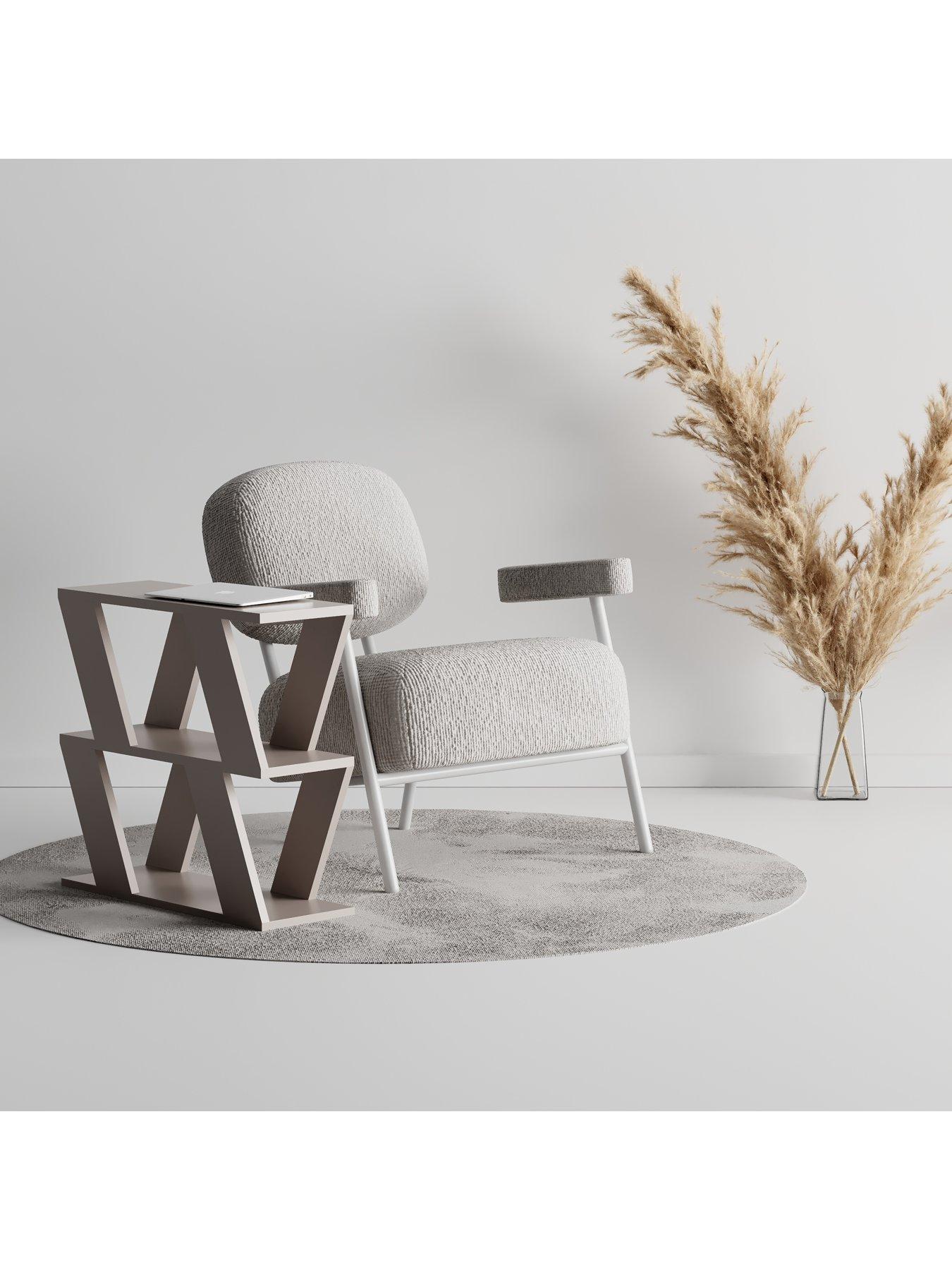 Image 5 of 7 of Decortie Lazena Sofa Side Table - Mocha