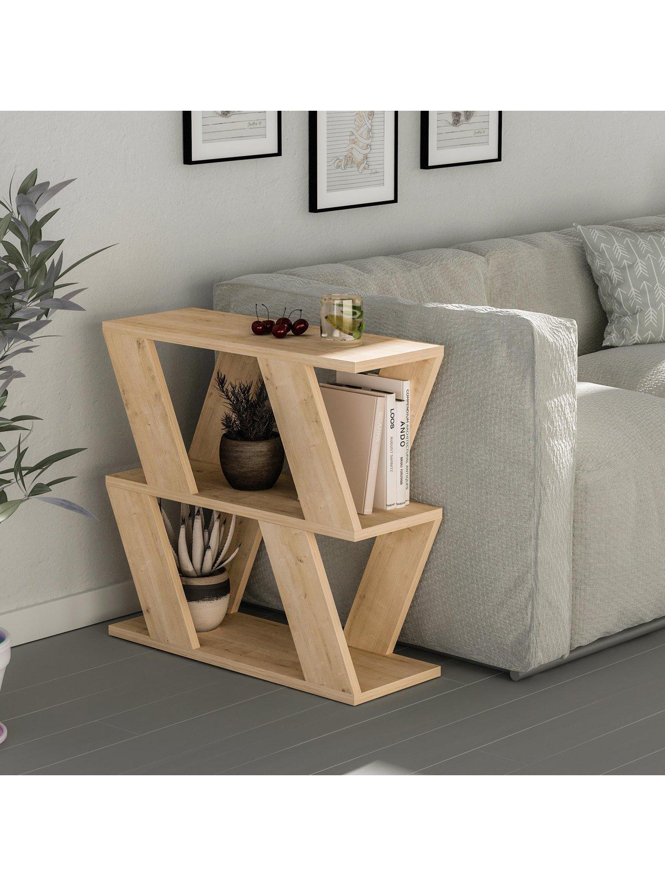Image 3 of 7 of Decortie Lazena Sofa Side Table - Oak
