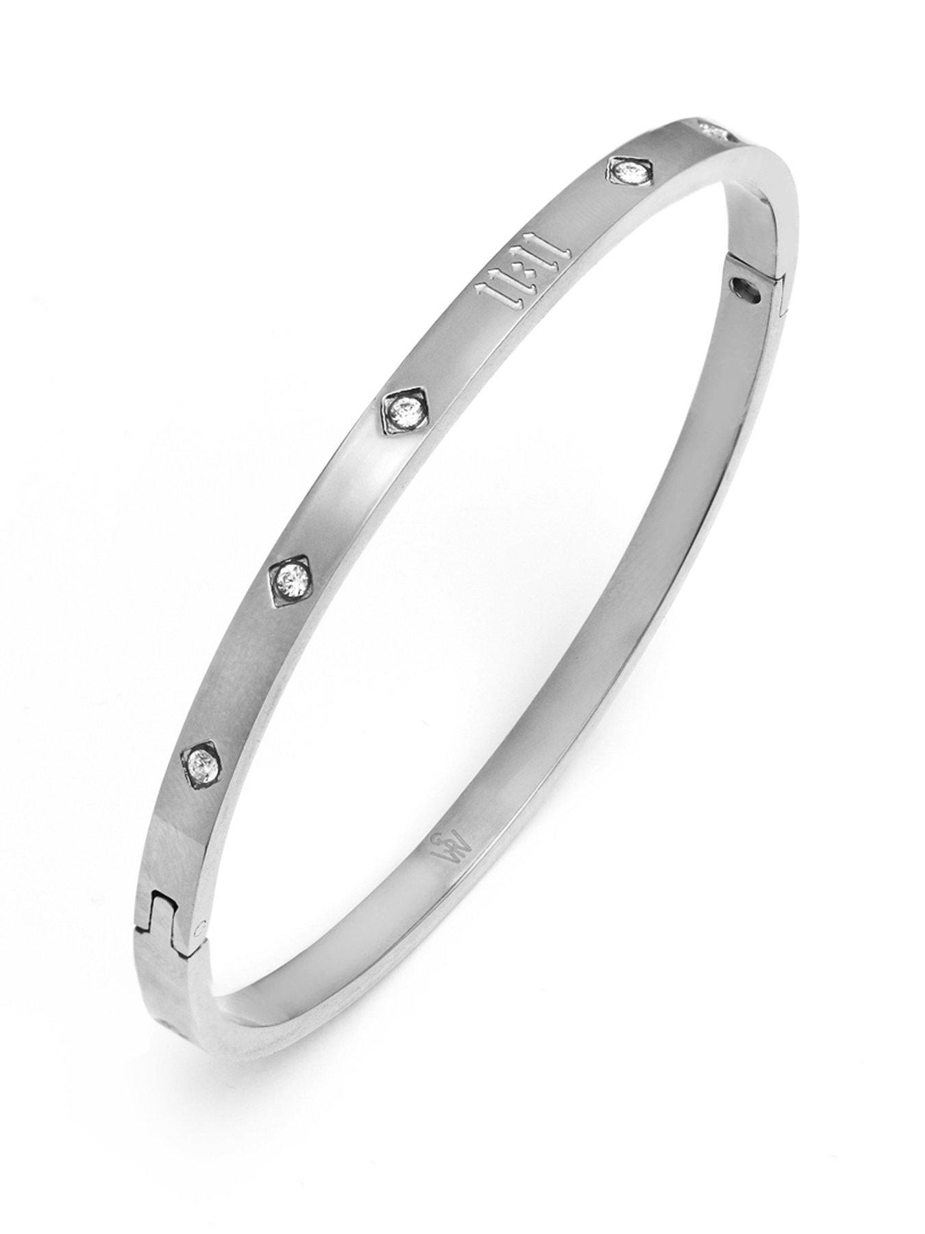 Say It With 11:11 Bangle - Silver