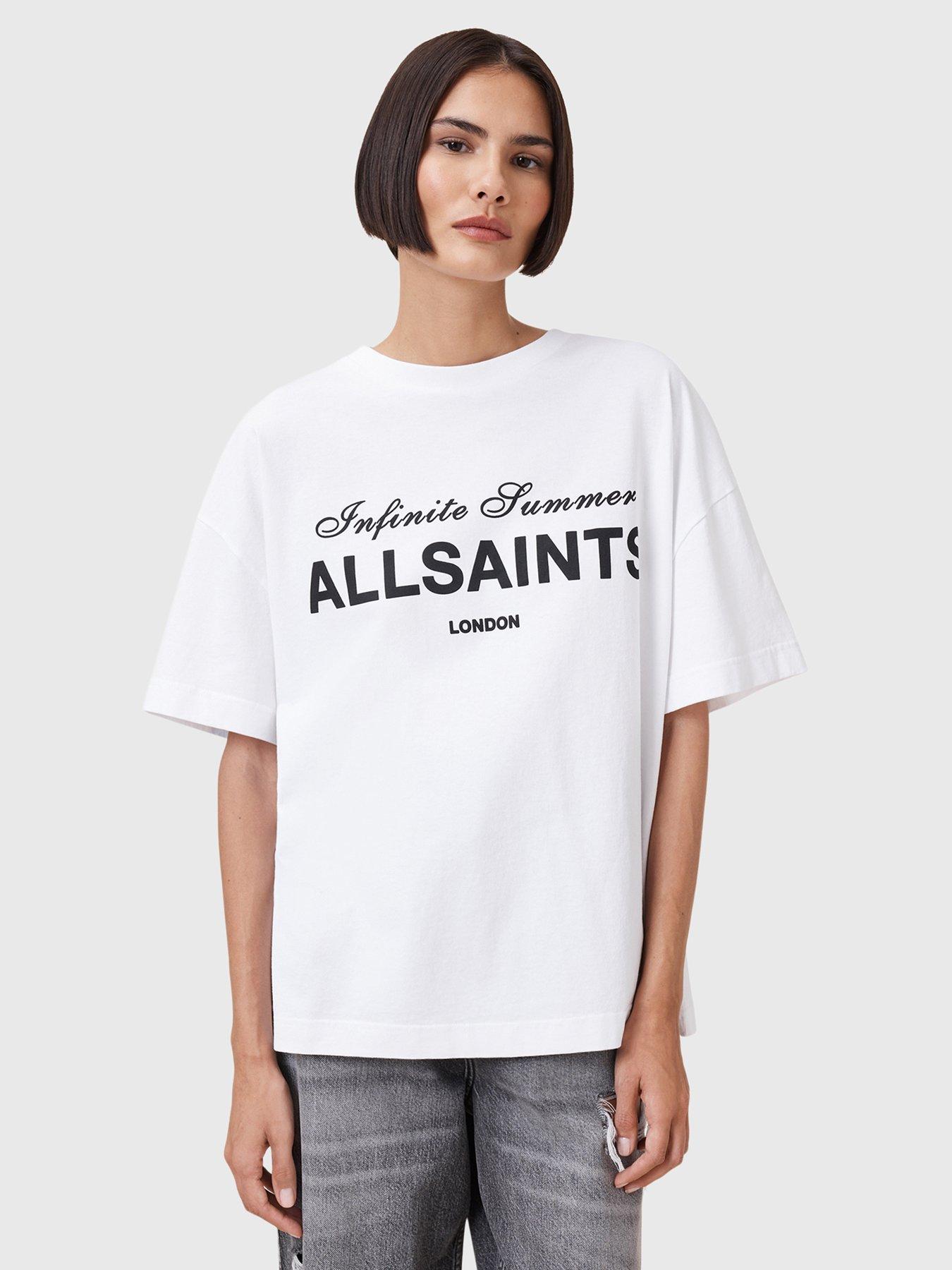 Image 1 of 6 of AllSaints Avri T-Shirt - White