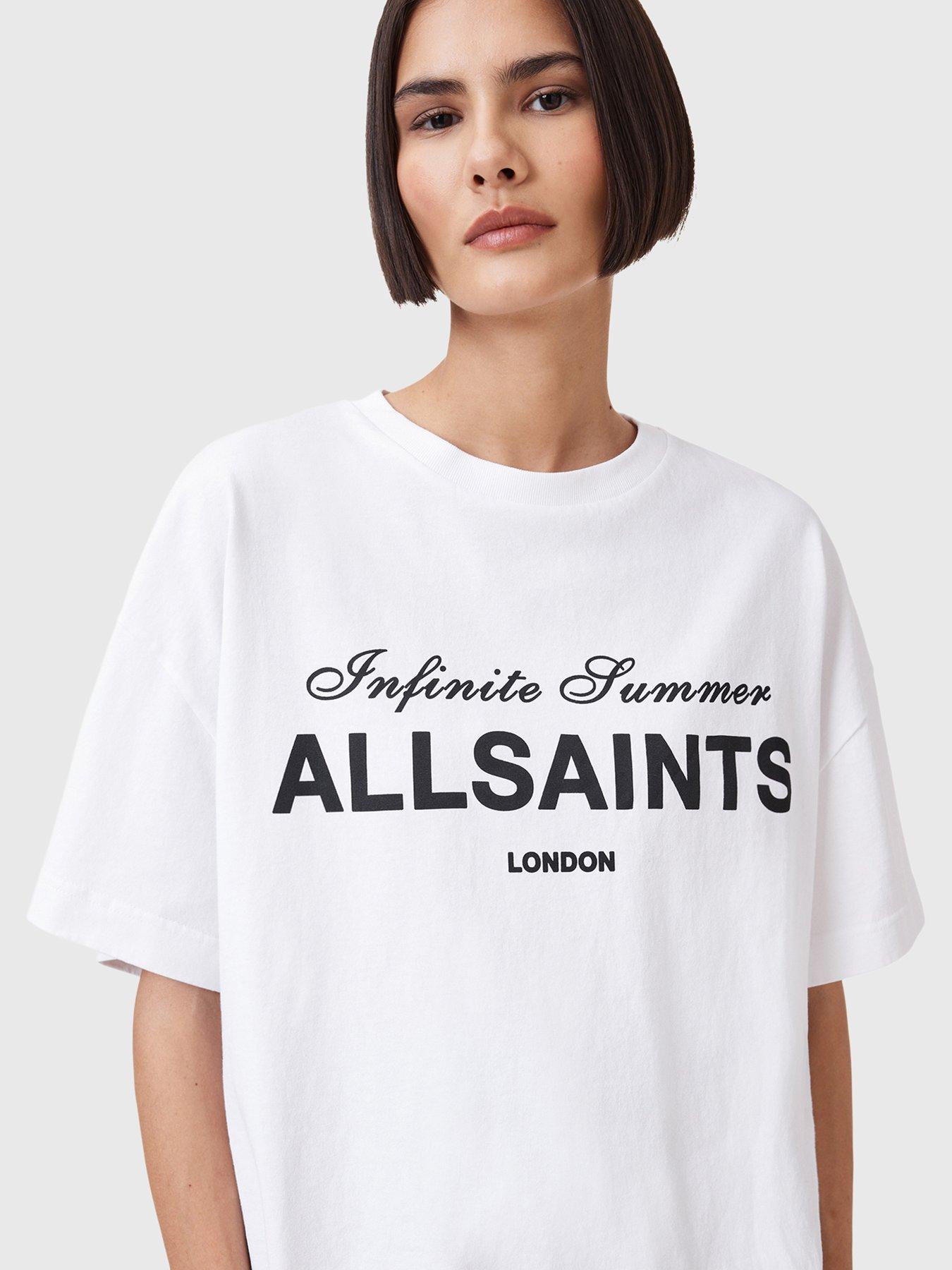 Image 6 of 6 of AllSaints Avri T-Shirt - White