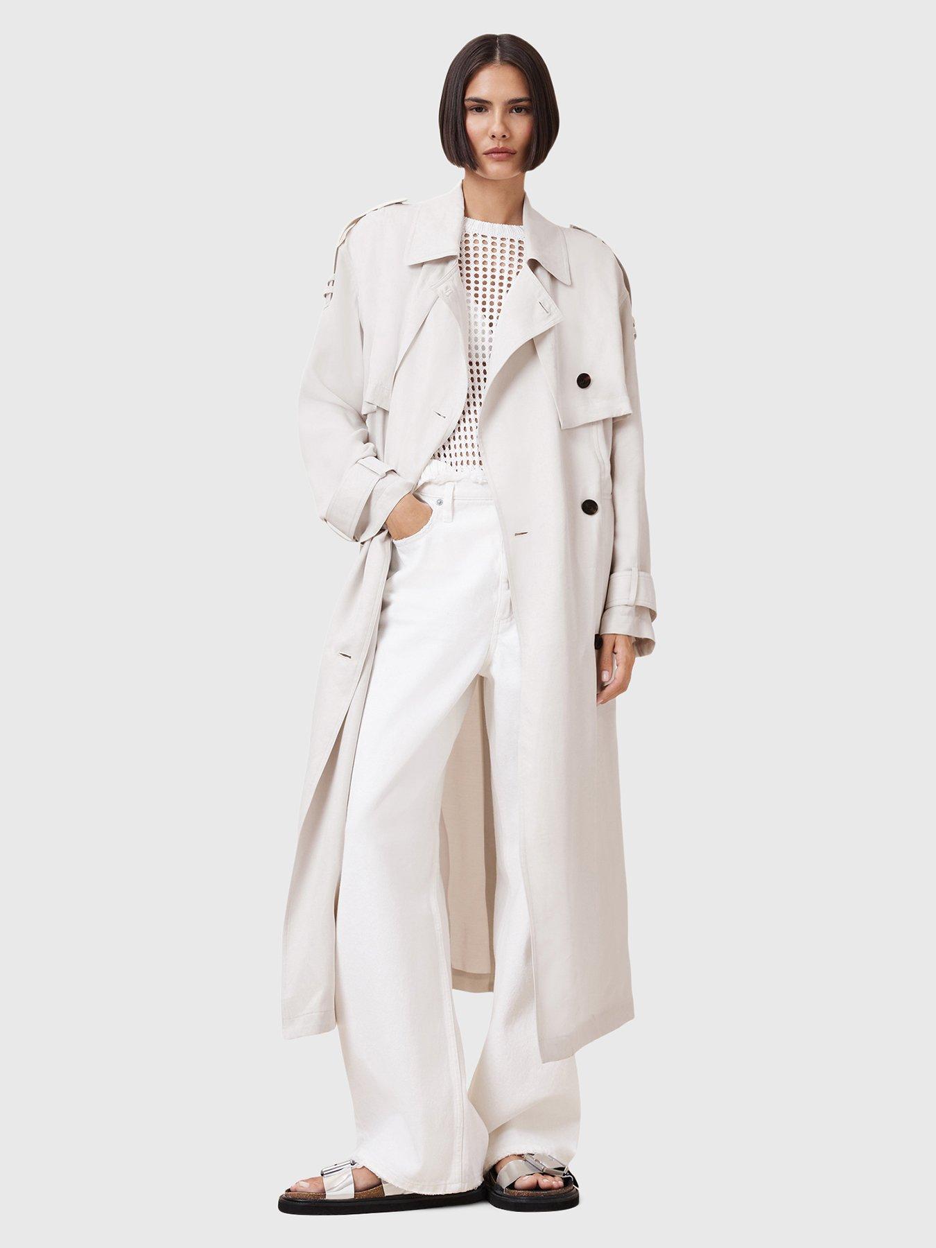 undefined Linnie Trench Coat - White
