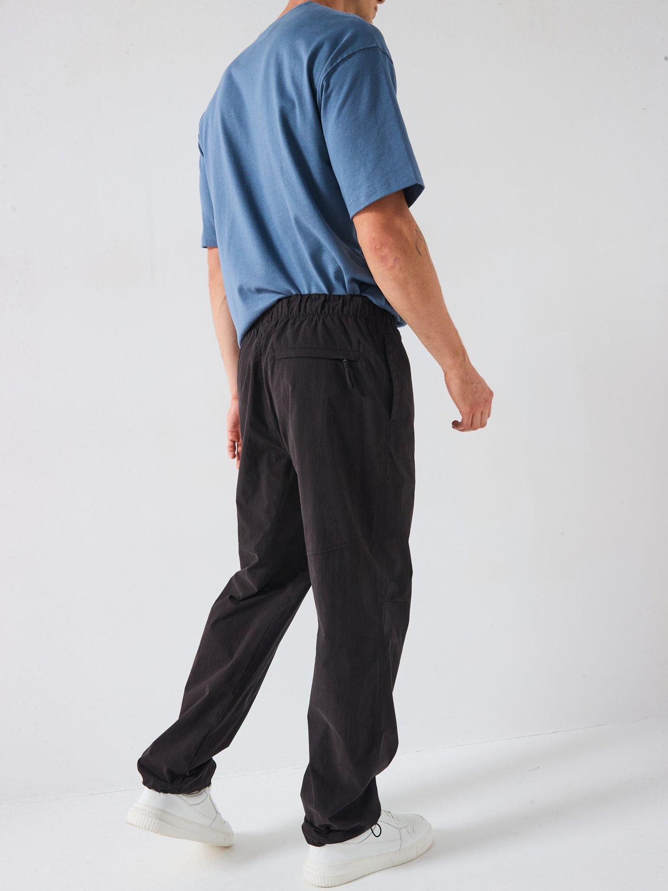 Image 2 of 6 of Very Man Loose Tech Trousers - Black