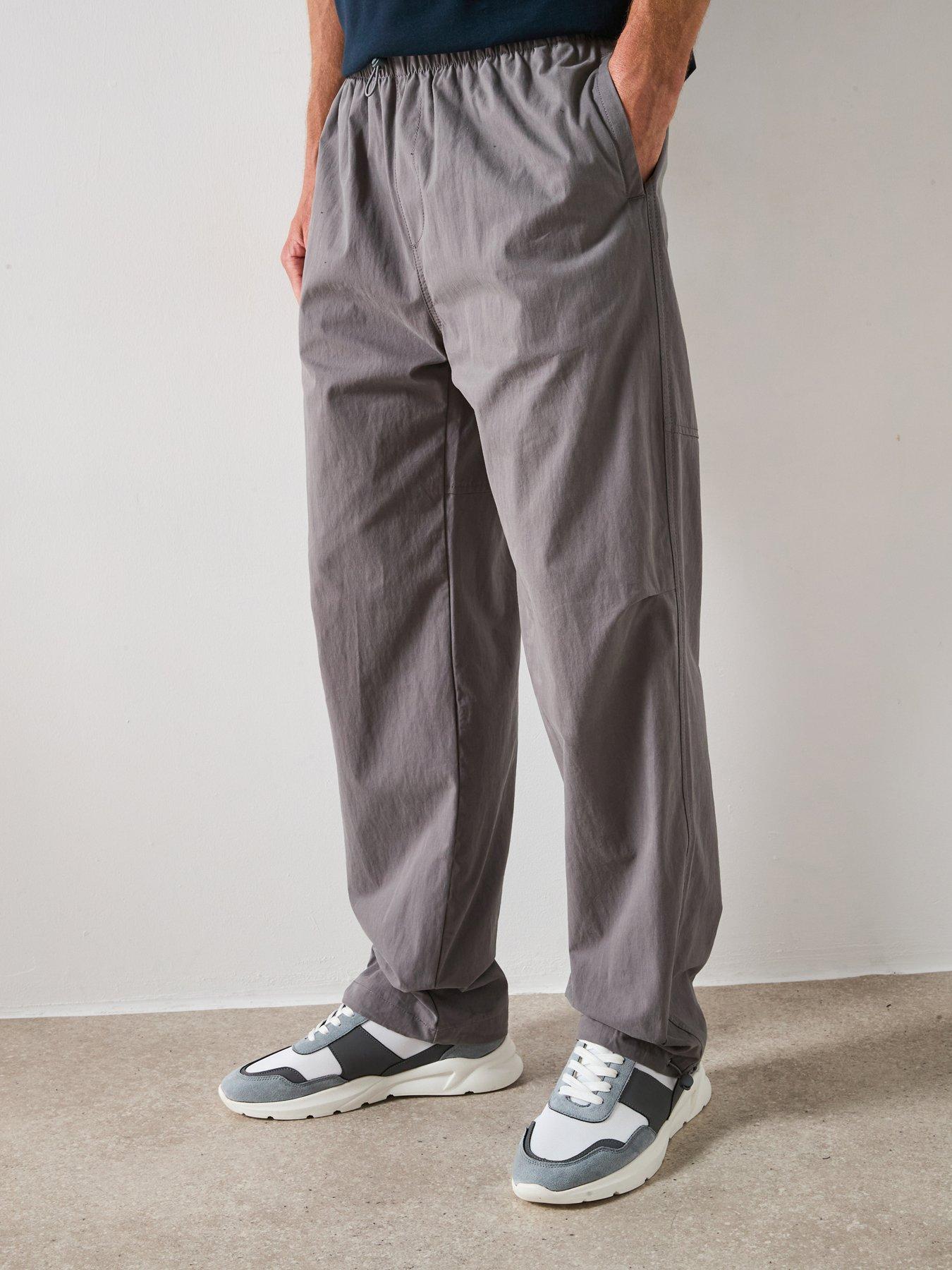 Very Man Loose Tech Trouser - Light Grey