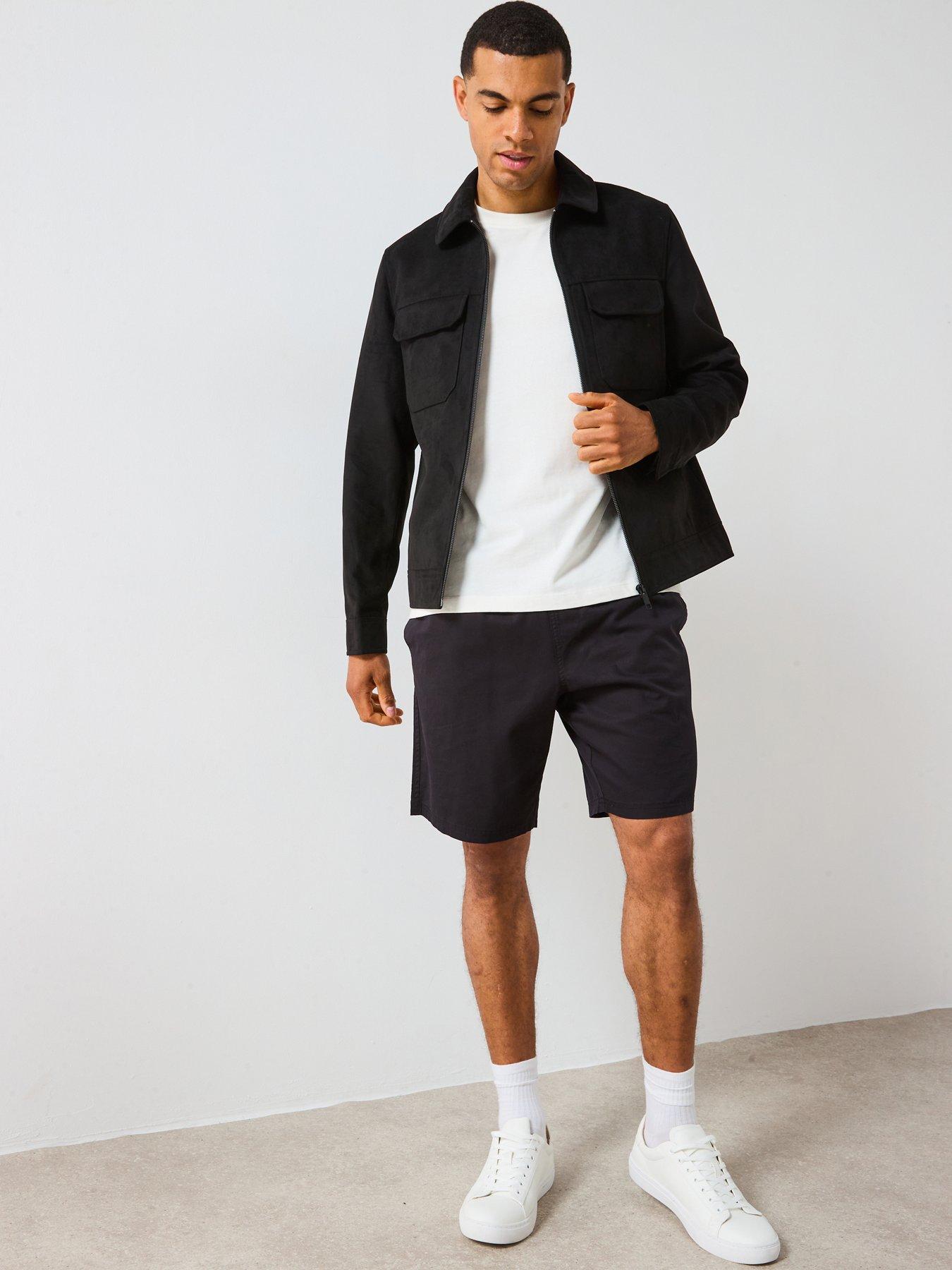 Image 3 of 6 of Very Man Lyocell Blend Shorts - Black