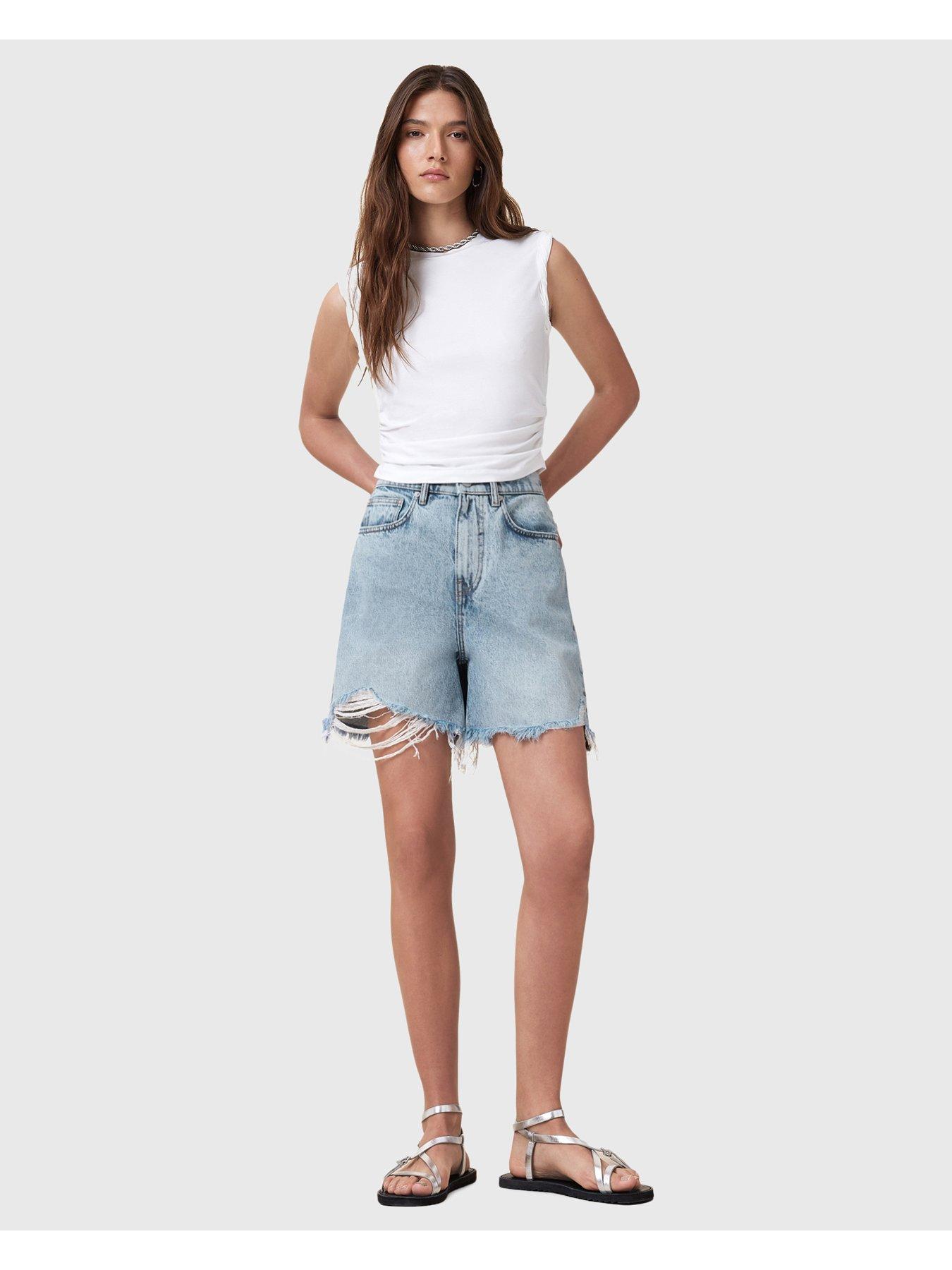 Allsaints Doris Denim Short - Blue